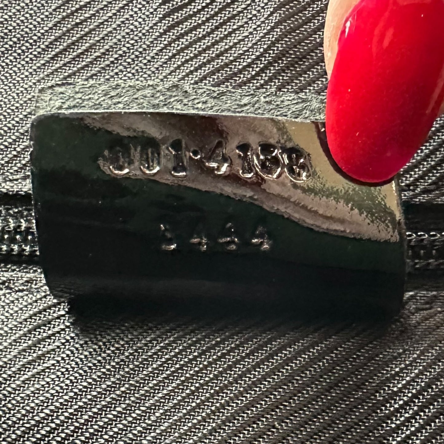 Gucci Gray & Black Monogram Canvas Crescent Shoulder Bag - Outfit Repeater