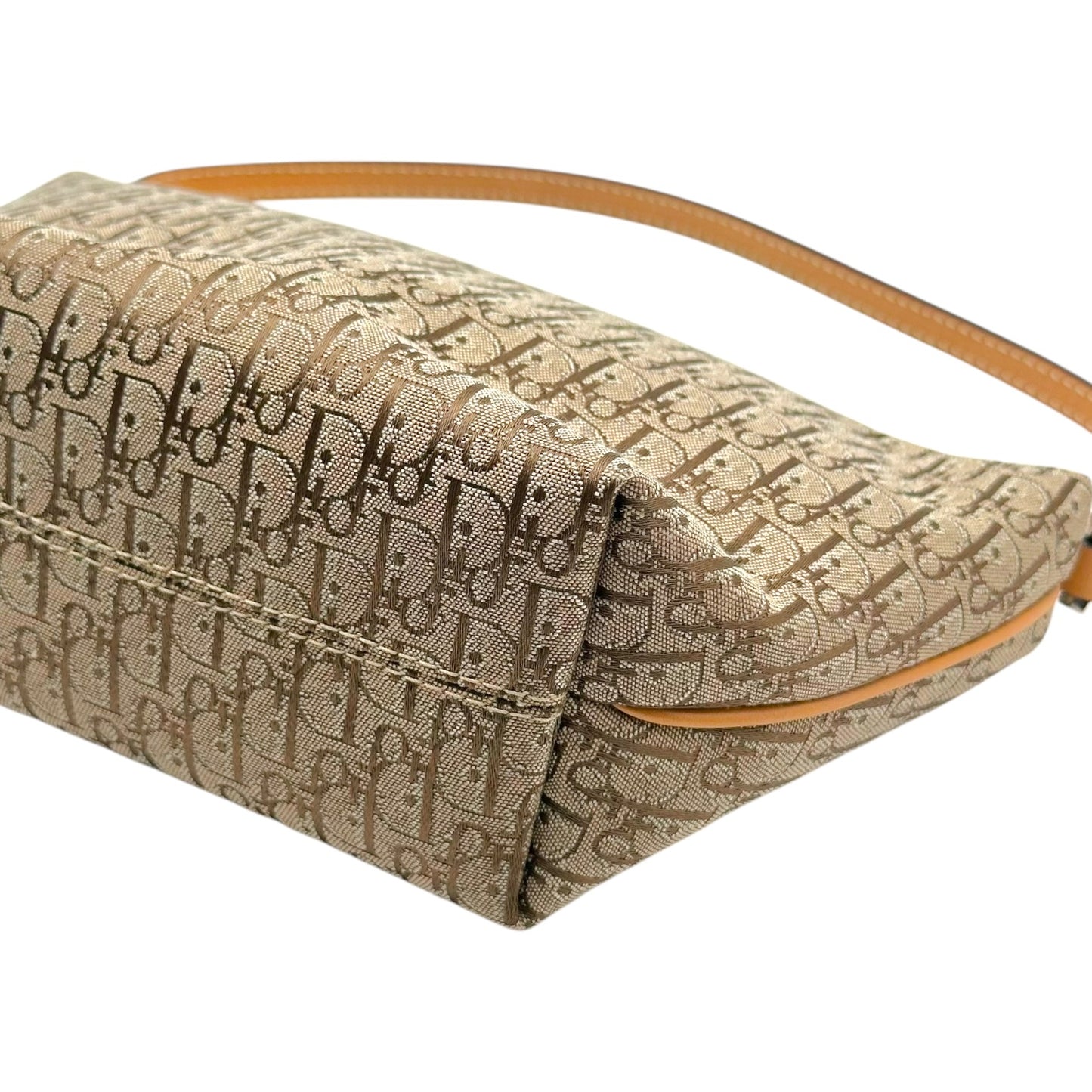 Christian Dior Tan Trotter Monogram Pochette Bag