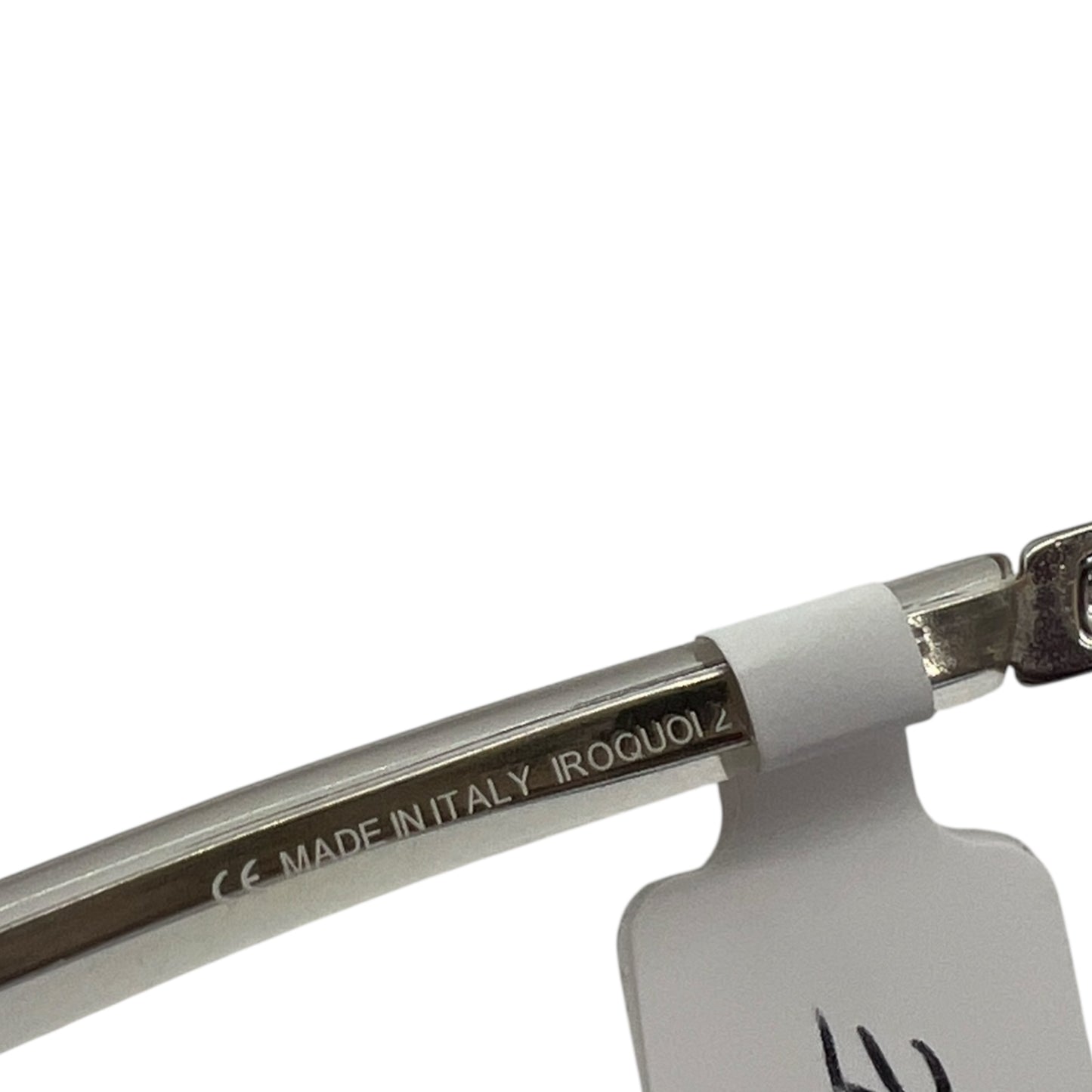 Christian Dior Iroquoi Silve & Brown Logo Rimless Shield Sunglasses