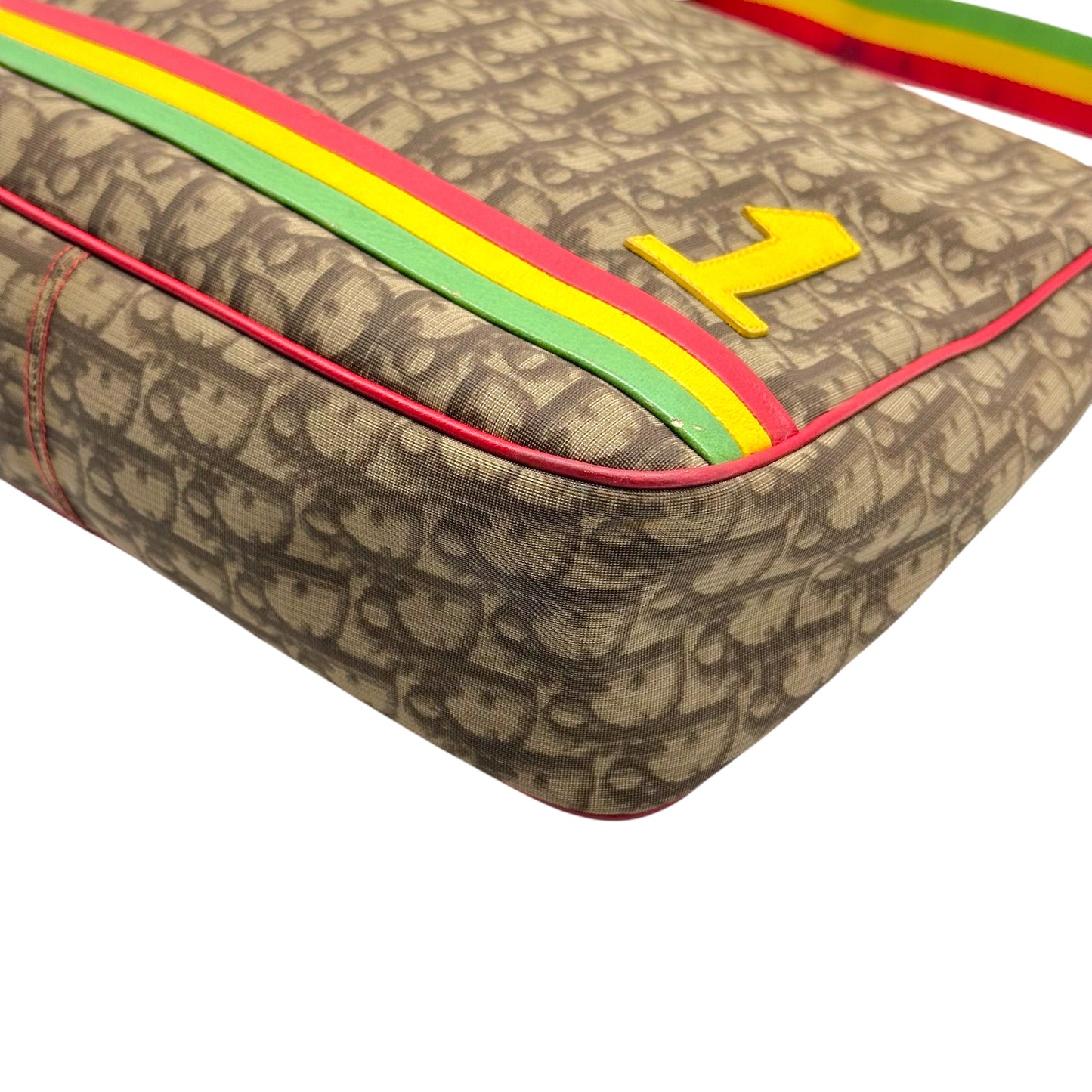 Christian Dior Crossbody Messenger Bag Rasta Trotter Monogram