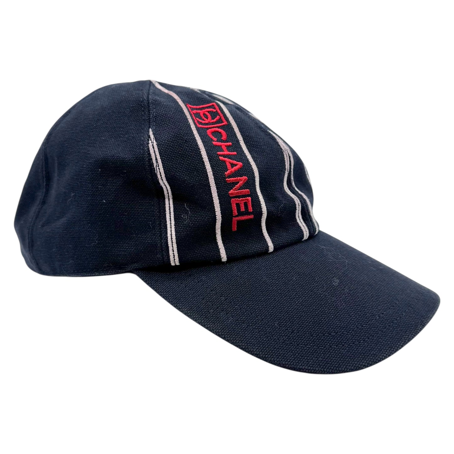 Chanel Sport Navy Blue & Red Baseball Cap - Outfit Repeater