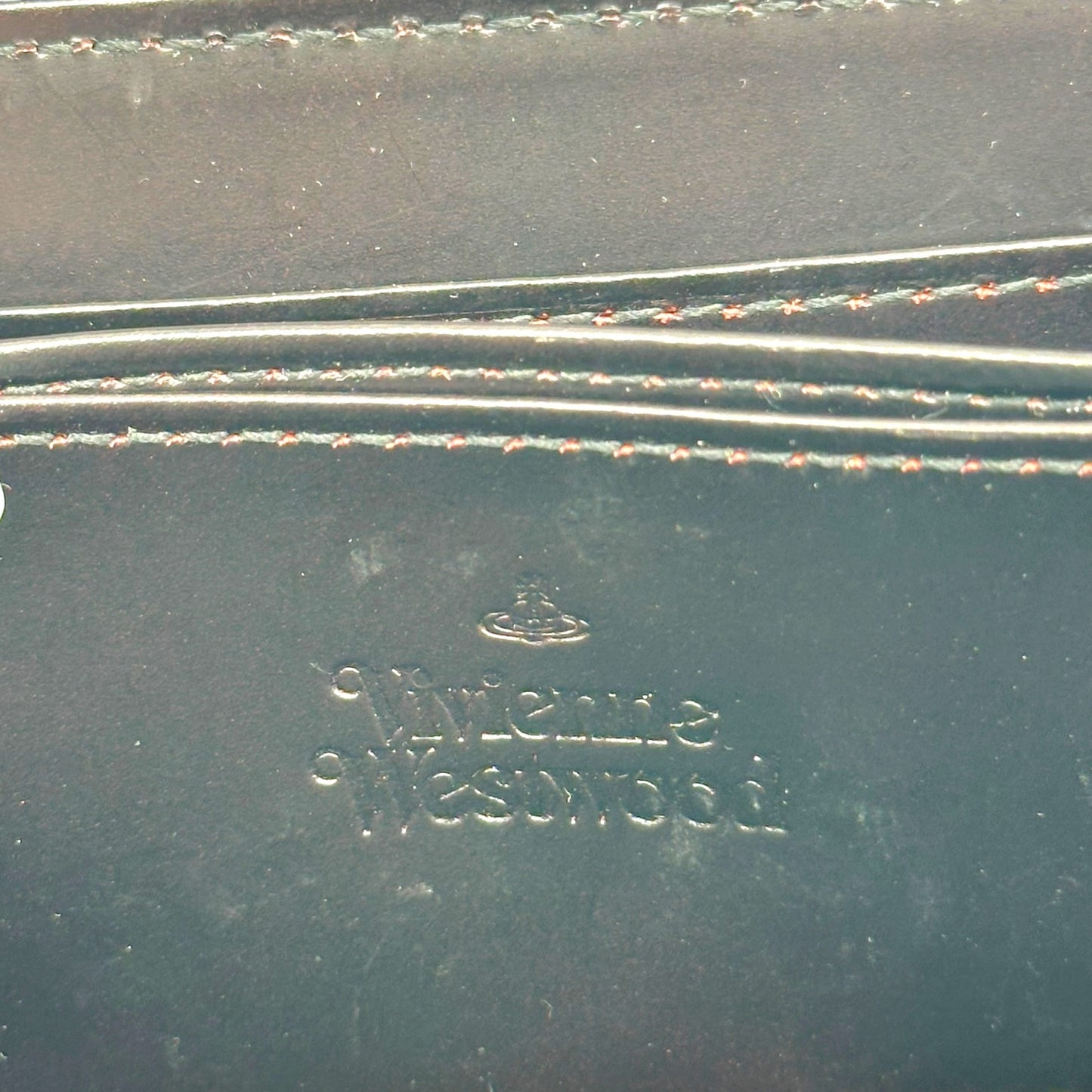 Vivienne Westwood Black Silver Logo Bi-Fold Zip Wallet