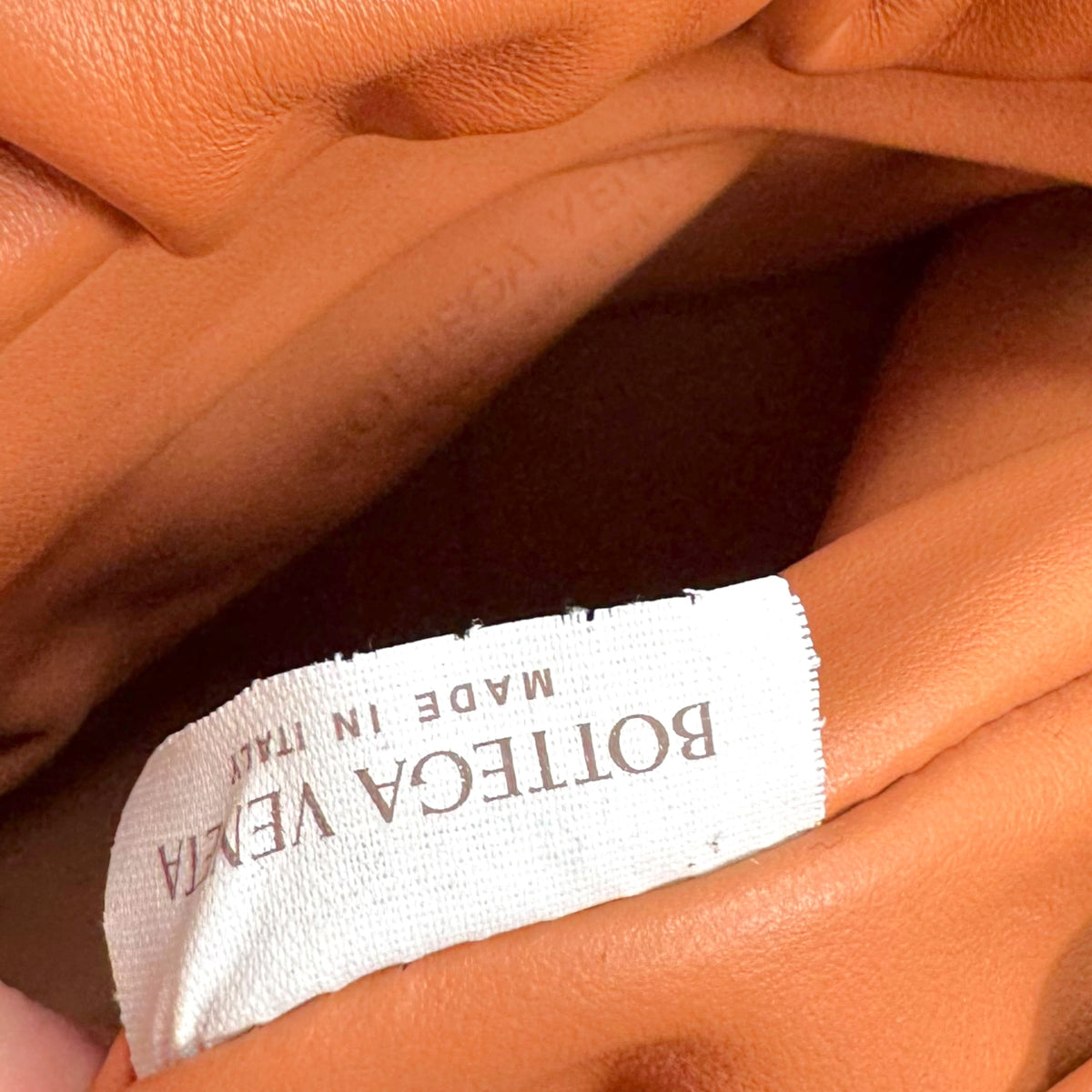 Bottega Veneta Cognac Brown Fringe Pouch Shoulder Clutch Bag