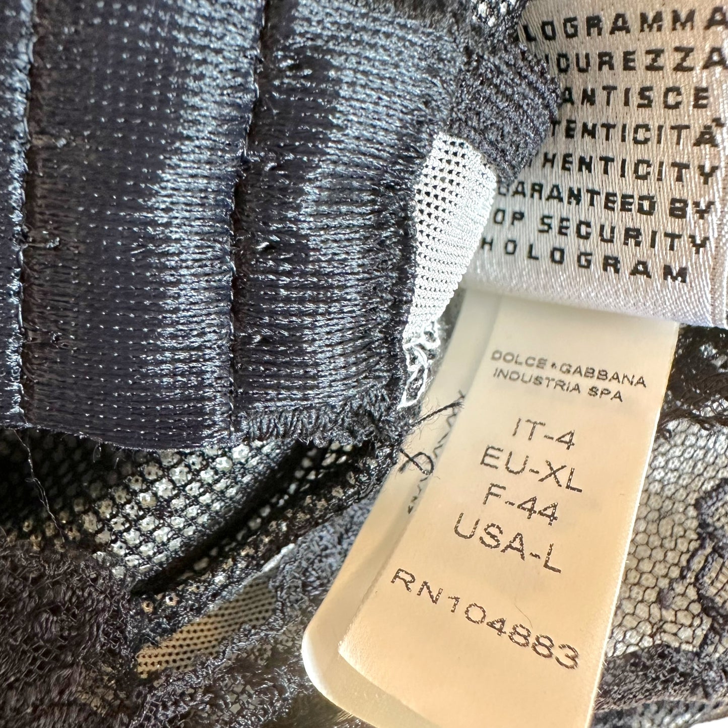 Dolce & Gabbana Underwear Lace Camisole Top w/ Logo Charm