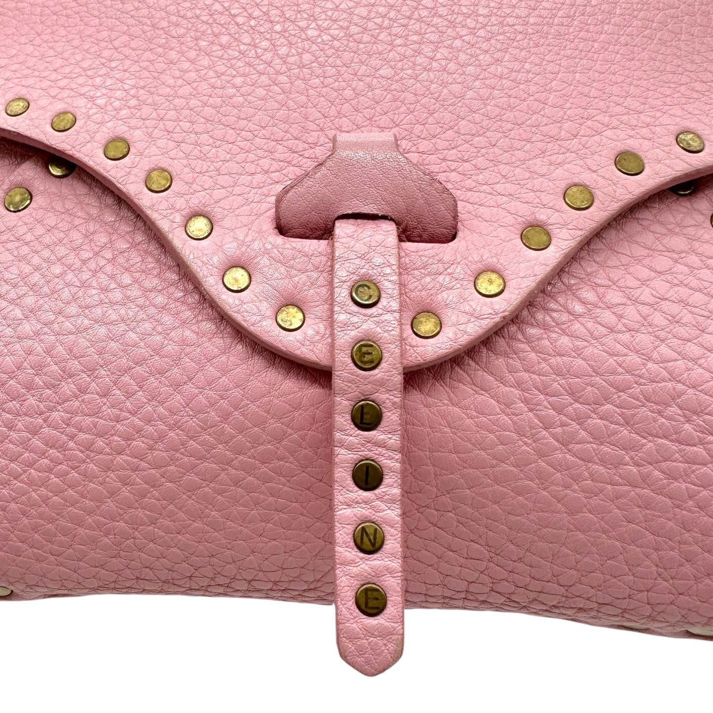 Celine Light Pink Studded Poulbot Bag