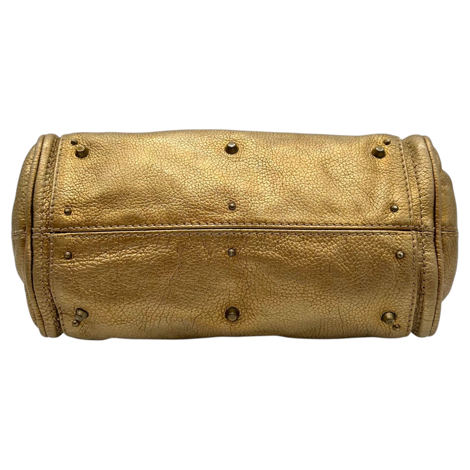 Chloe Gold Leather Mini Paddington Bag - Outfit Repeater