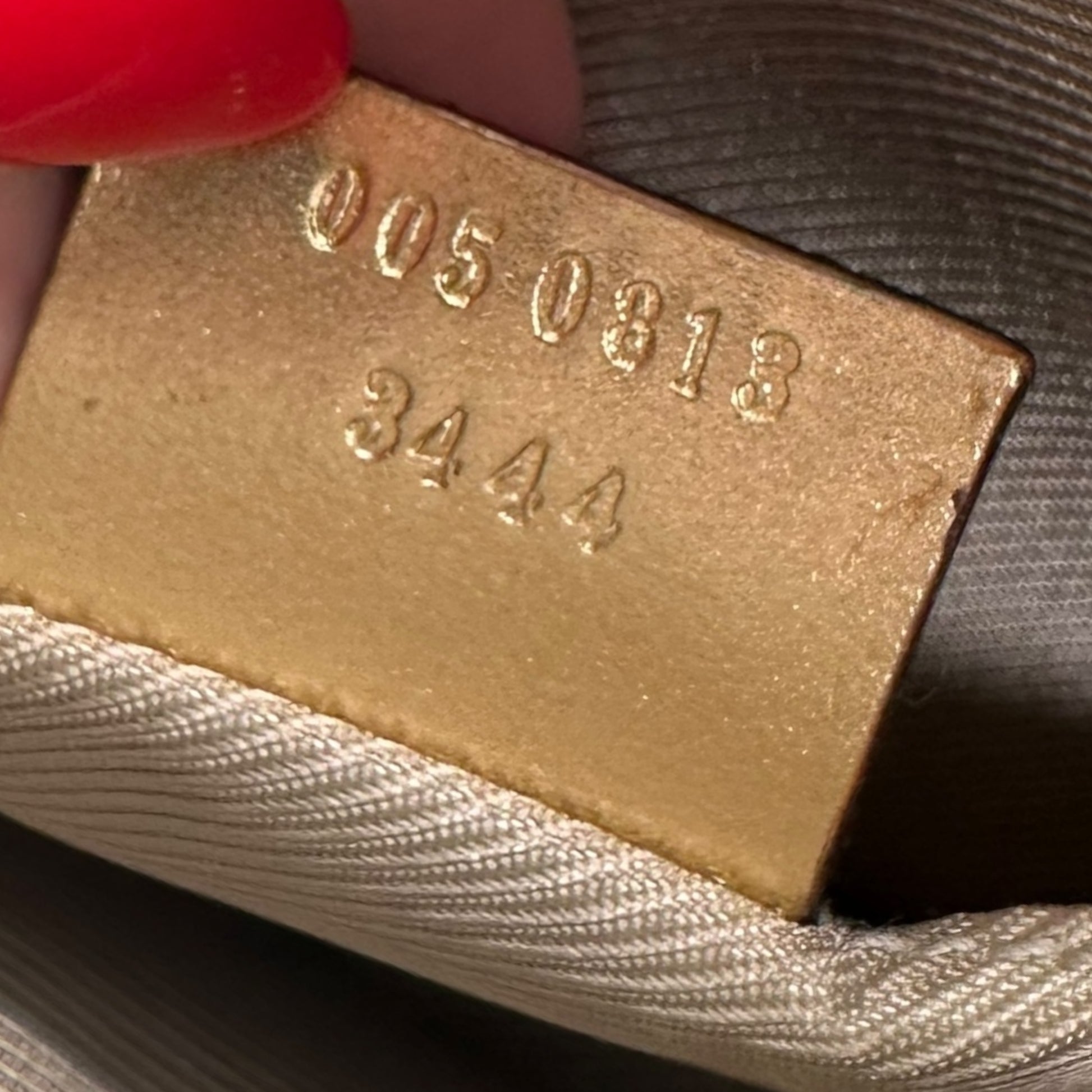 Gucci Light Blue & Gold Crescent Pochette Bag - Outfit Repeater