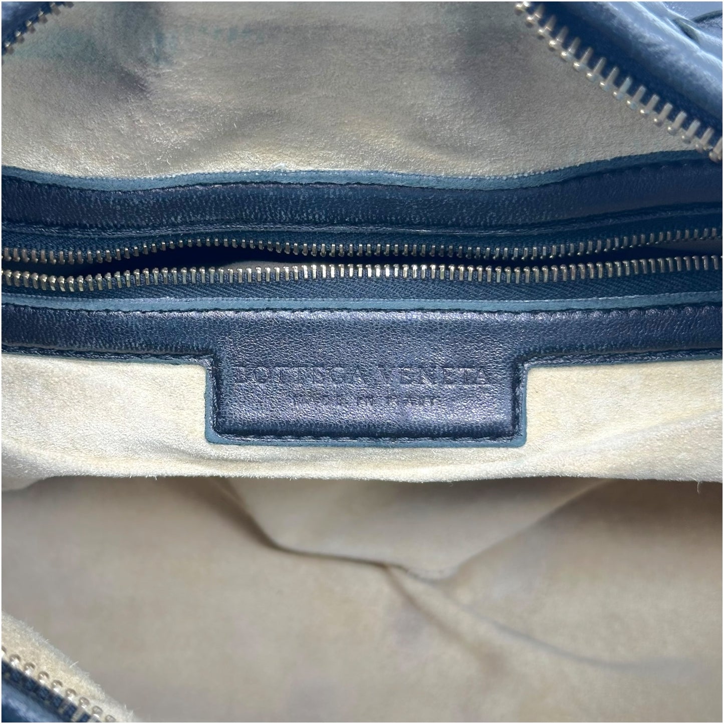 Bottega Veneta Black Intrecciato Woven Leather Medium Hobo Bag