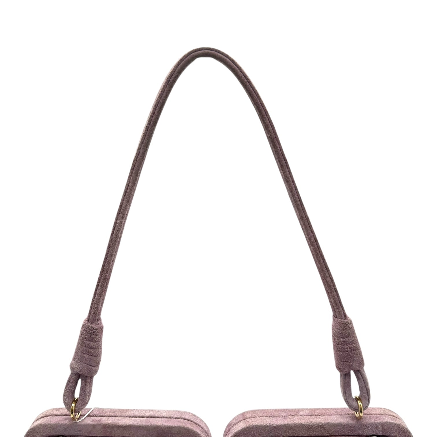 Bottega Veneta Limited Edition Lavender Suede Beaded Shoulder Bag - Outfit Repeater