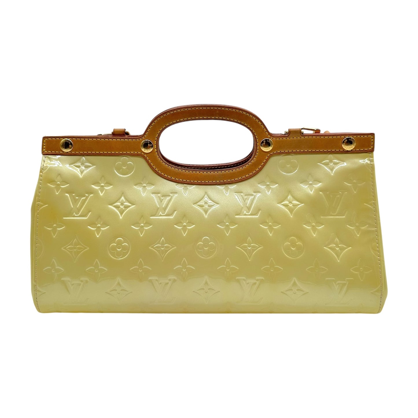 Louis Vuitton Butter Yellow Vernis Roxbury Drive 2-Way Bag