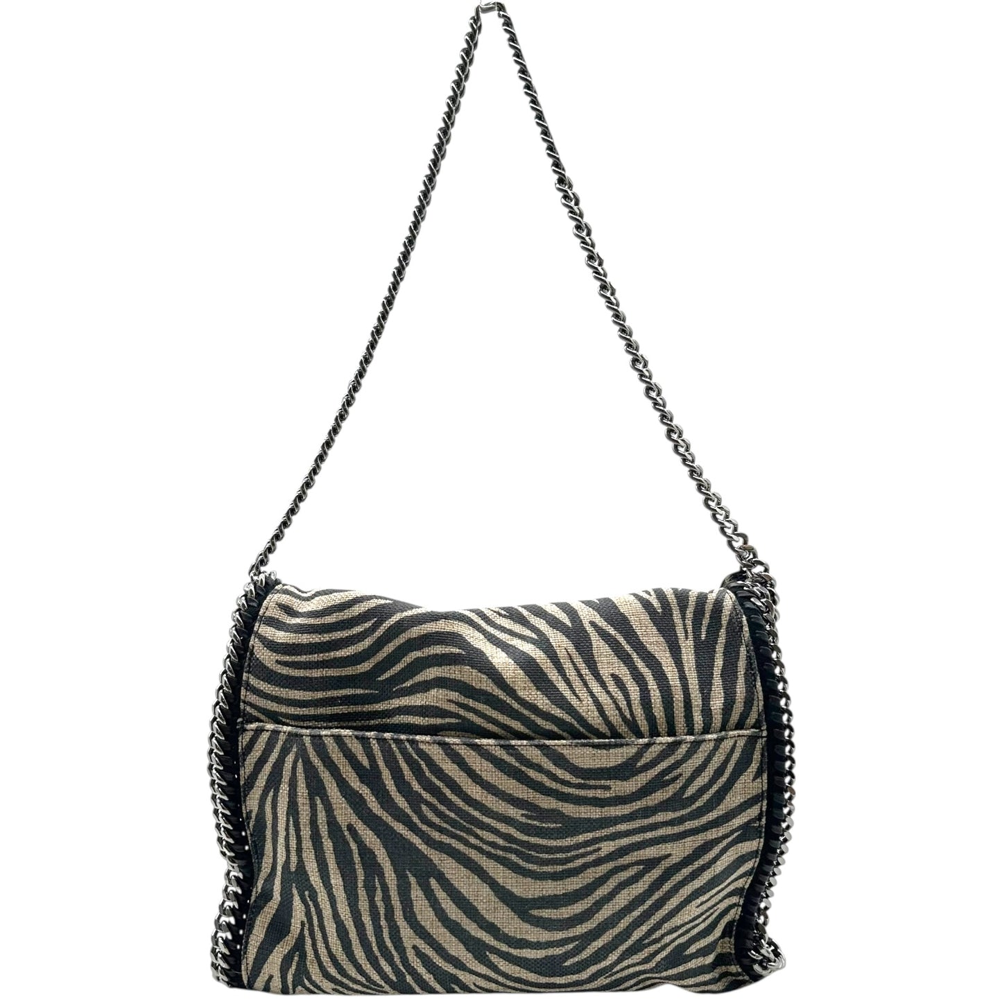 Stella McCartney Zebra Print Canvas Falabella Bag