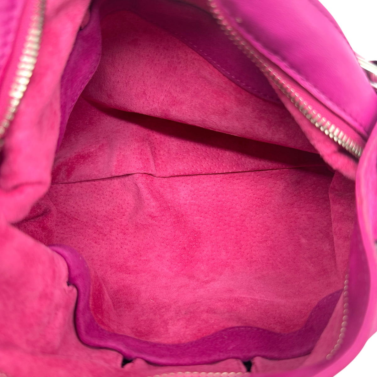Dolce & Gabbana Pink Suede Multi-Layer Hobo Bag