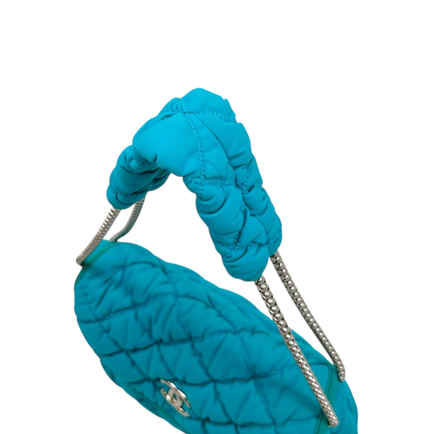 Chanel Turquoise Bubble Quilted Shoulder Bag 2008-09