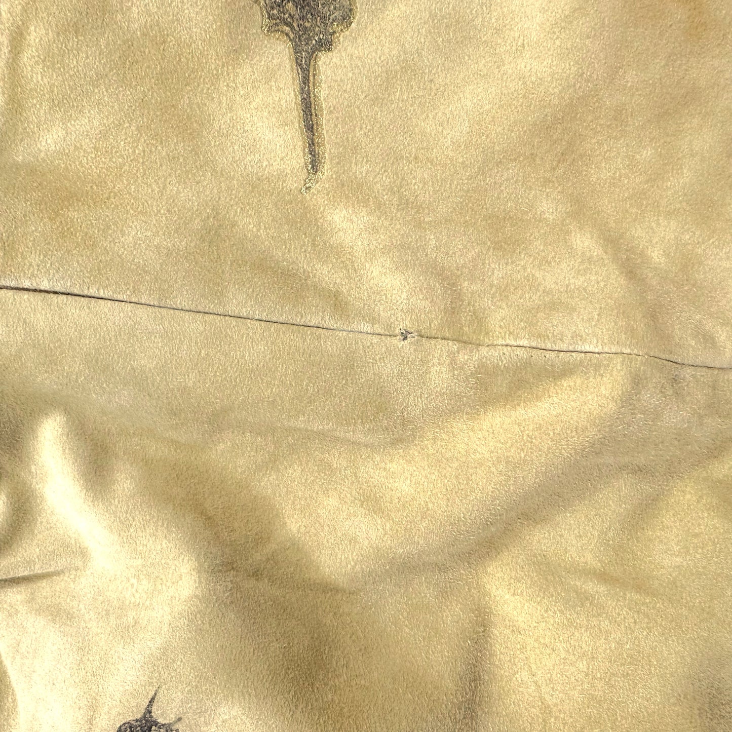 Roberto Cavalli 90's Suede Painted Butterfly Pants