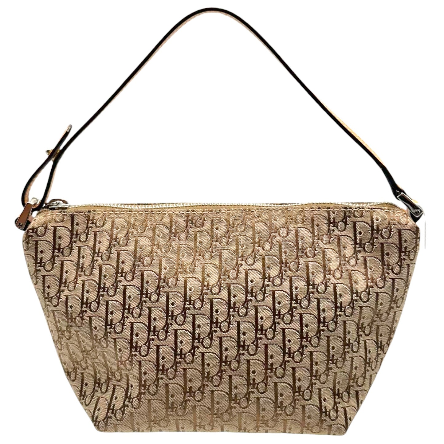 Christian Dior Tan Trotter Monogram Pochette Bag