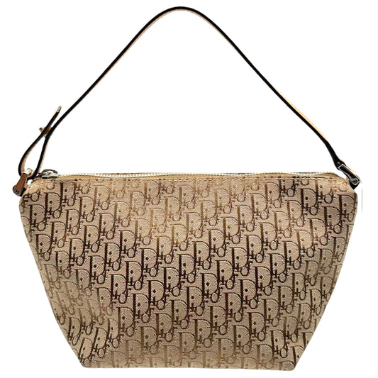 Christian Dior Tan Trotter Monogram Pochette Bag