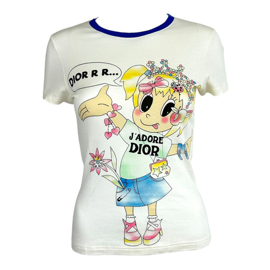 Christian Dior S/S 2005 Multicolor Cartoon Graphic T-Shirt