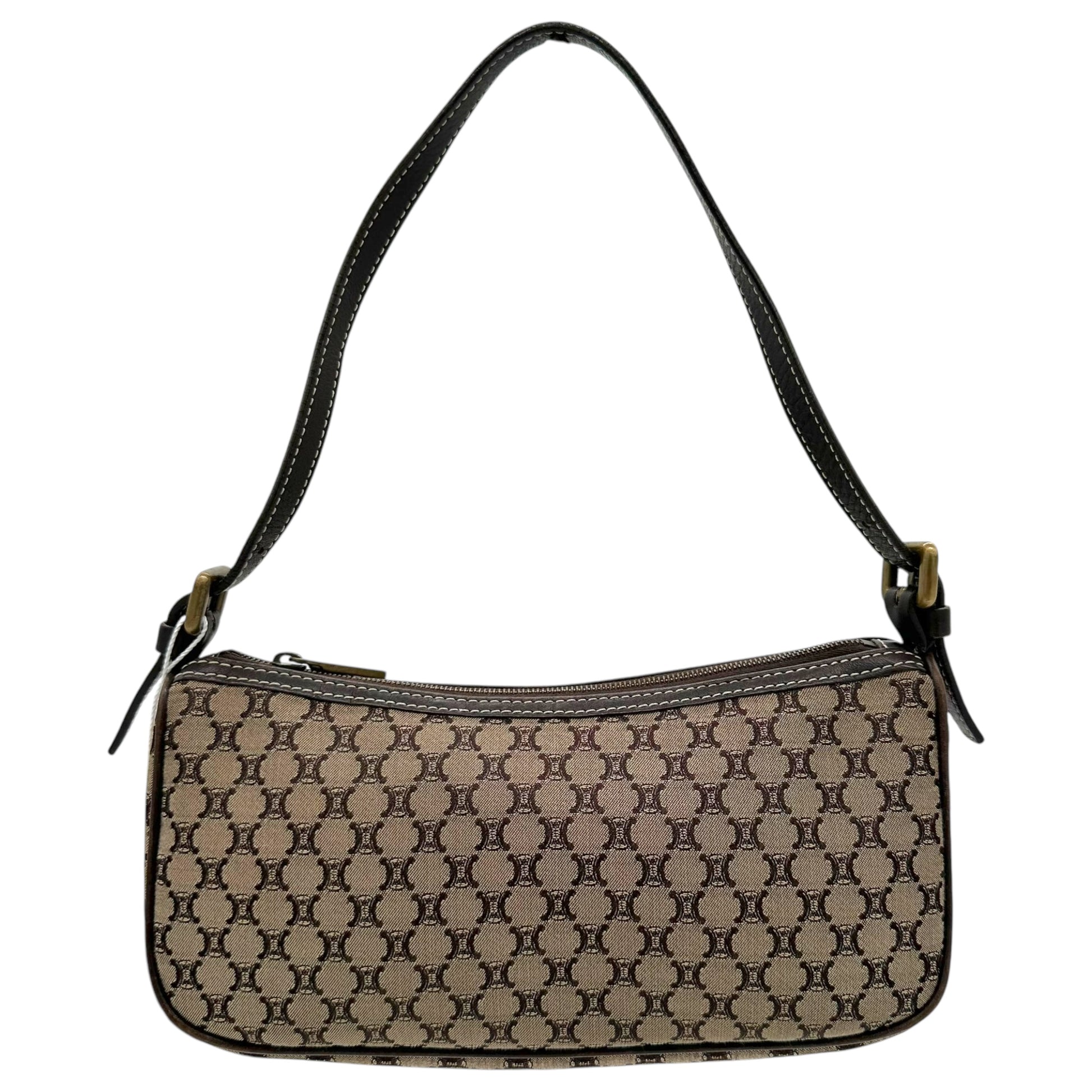 Celine Tan Triomphe Monogram Pochette Bag - Outfit Repeater