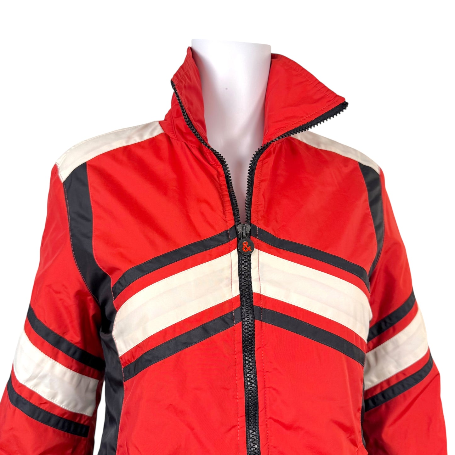 D&G Dolce & Gabbana Red Puffer Moto Jacket - Outfit Repeater