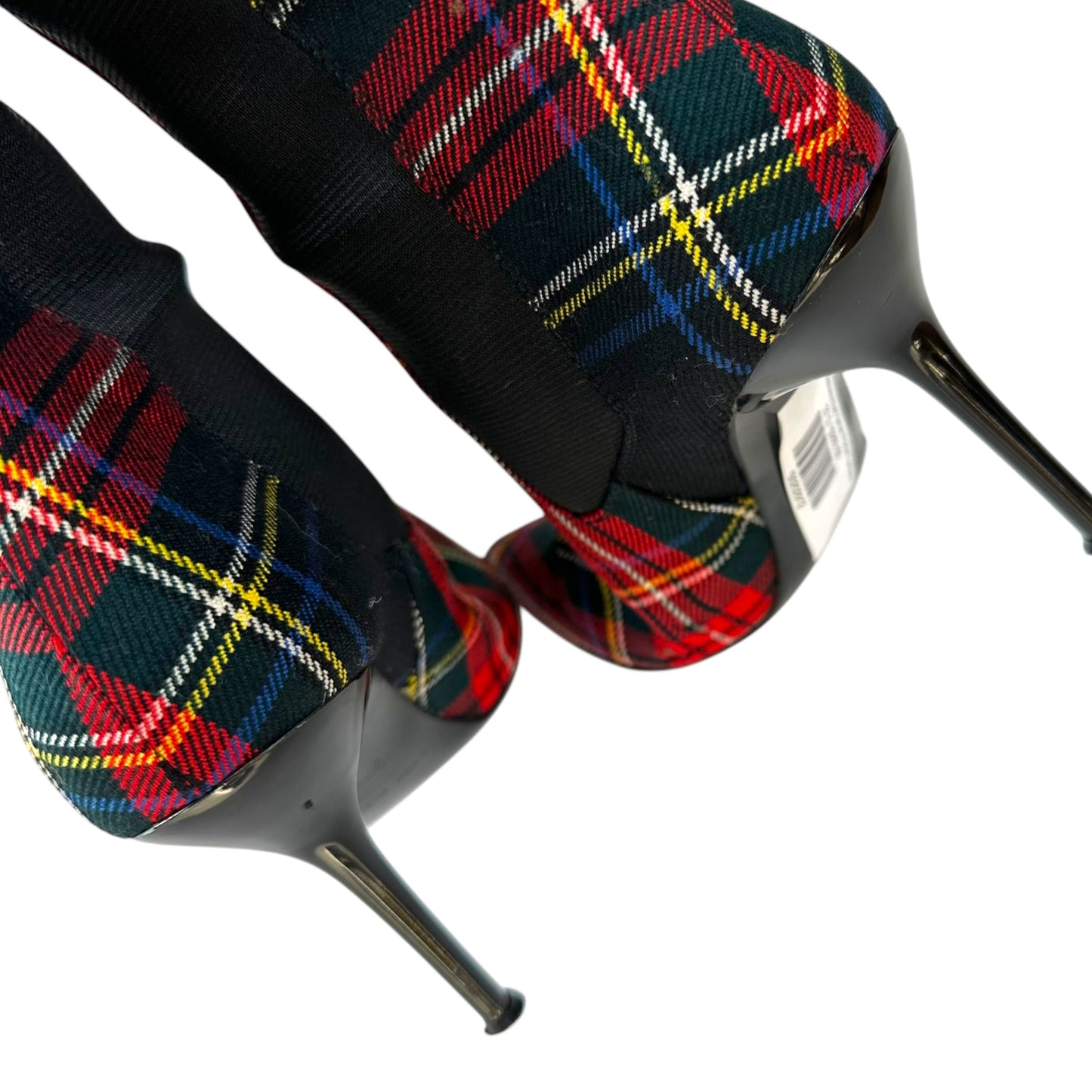 Dolce & Gabbana Red Tartan Pointed Toe Boots - Outfit Repeater