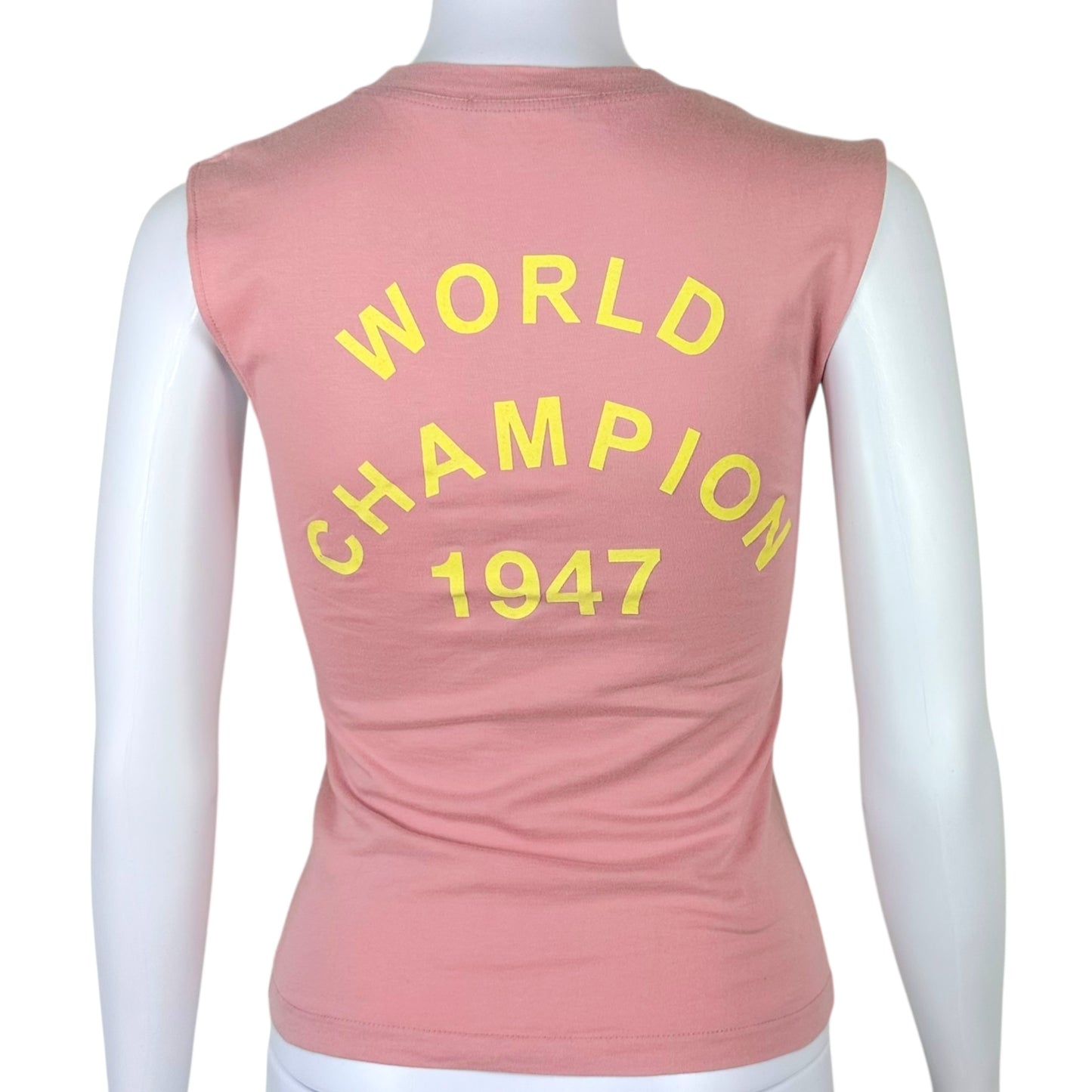 Christian Dior S/S 2002 Pink & Yellow J'Adroe Dior Tank