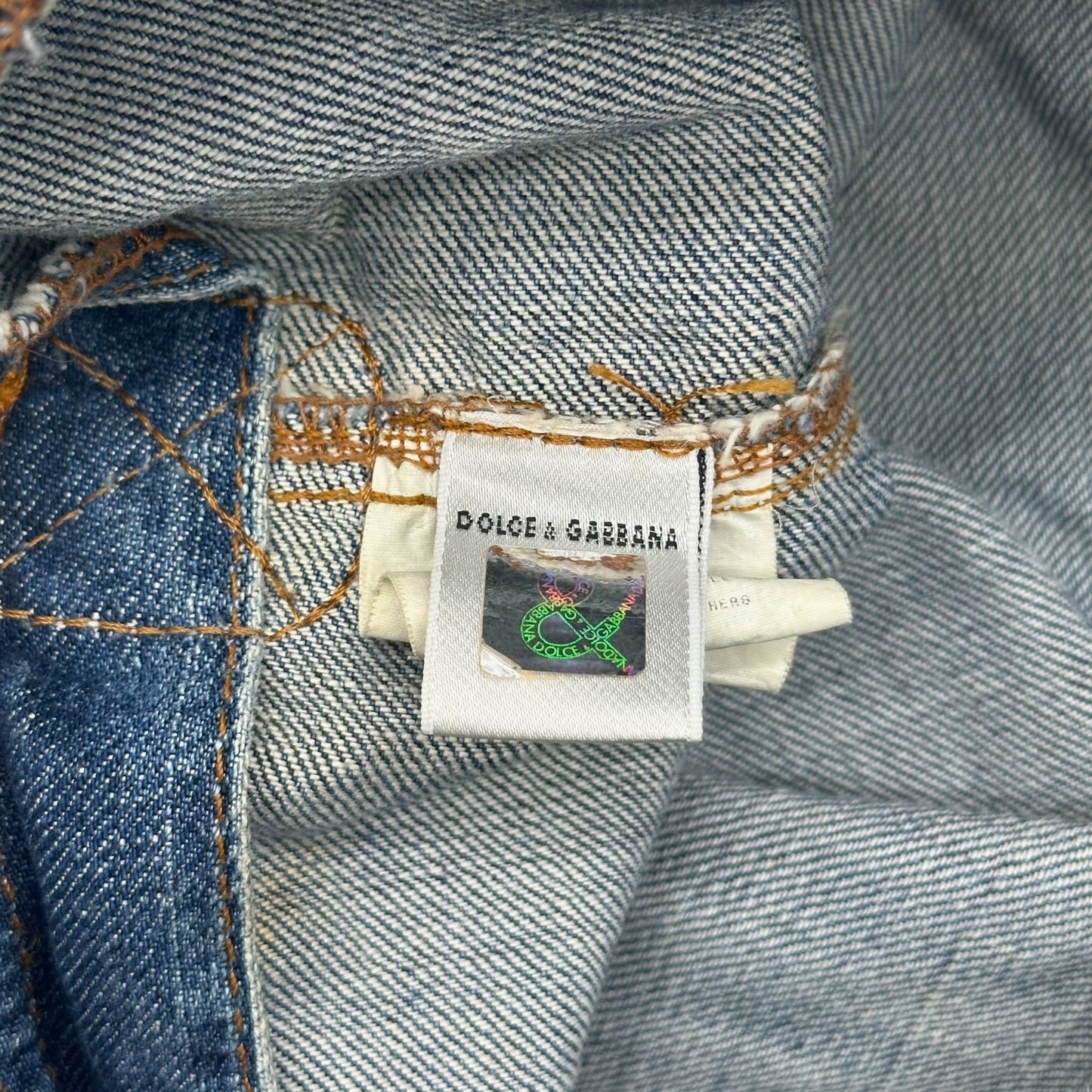 D&G Dolce & Gabbana 'Criminal' Denim Patchwork Messenger Bag