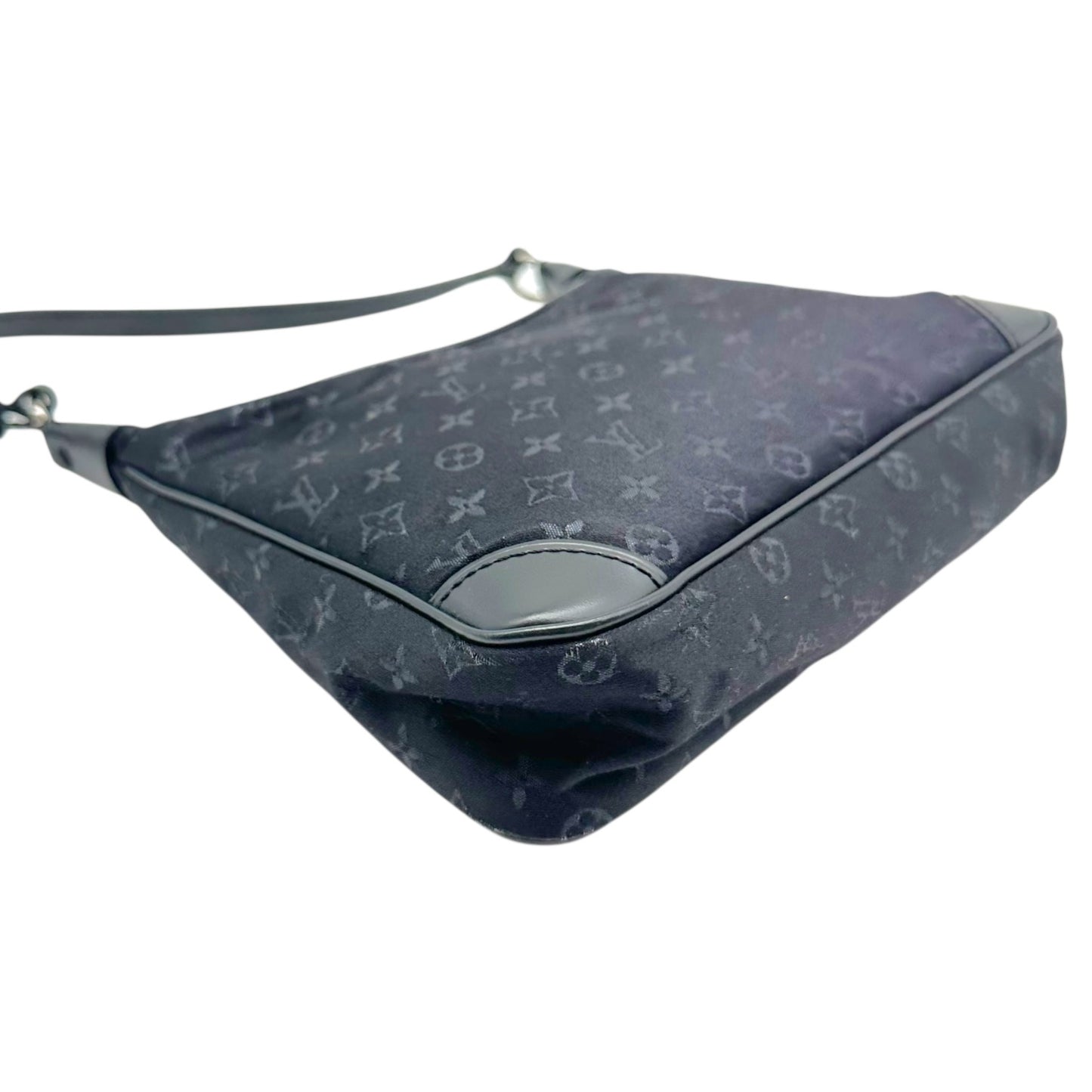 Louis Vuitton Black Silk Monogram Mini Shoulder Bag