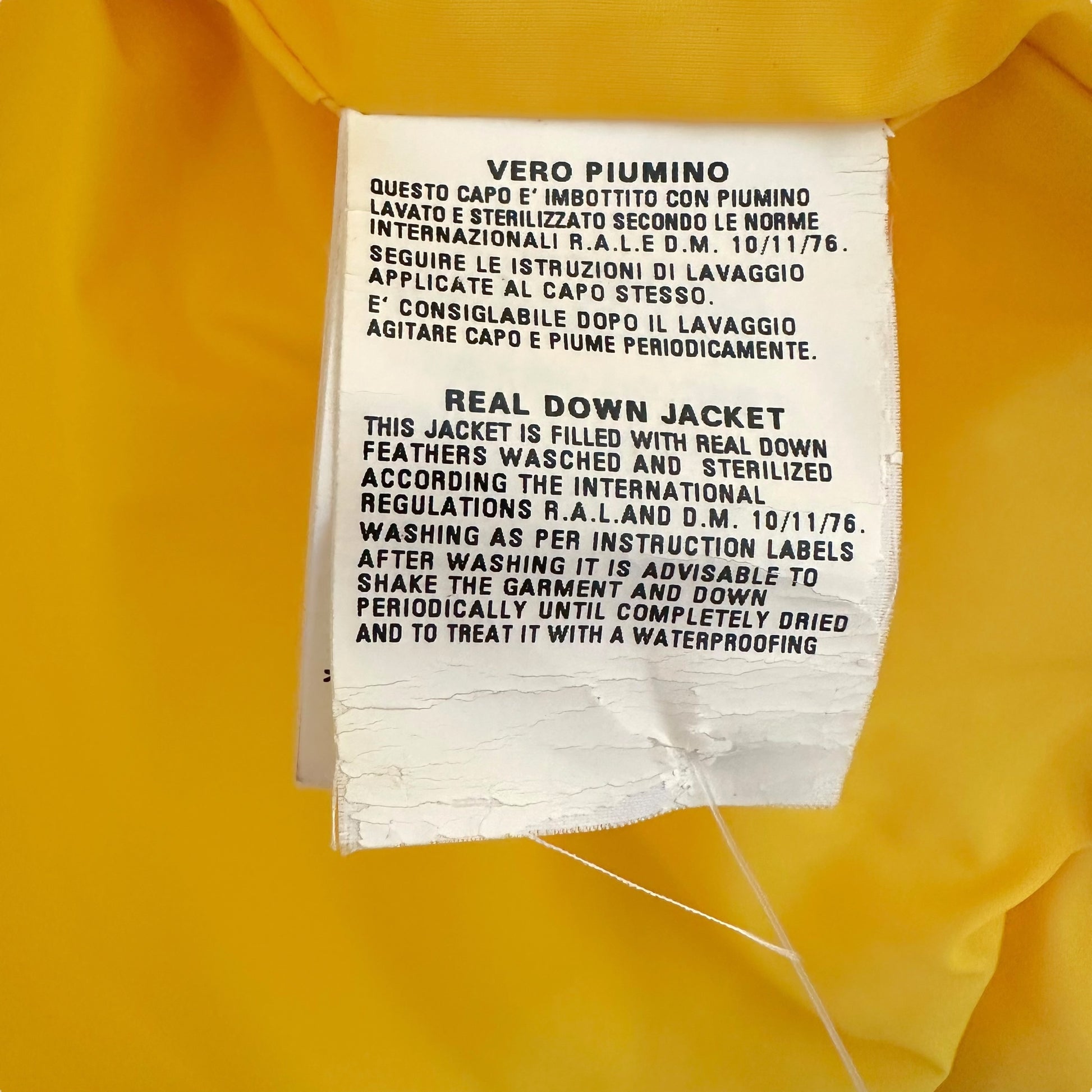 Dsquared2 Yellow Down Vest With Logo Patch