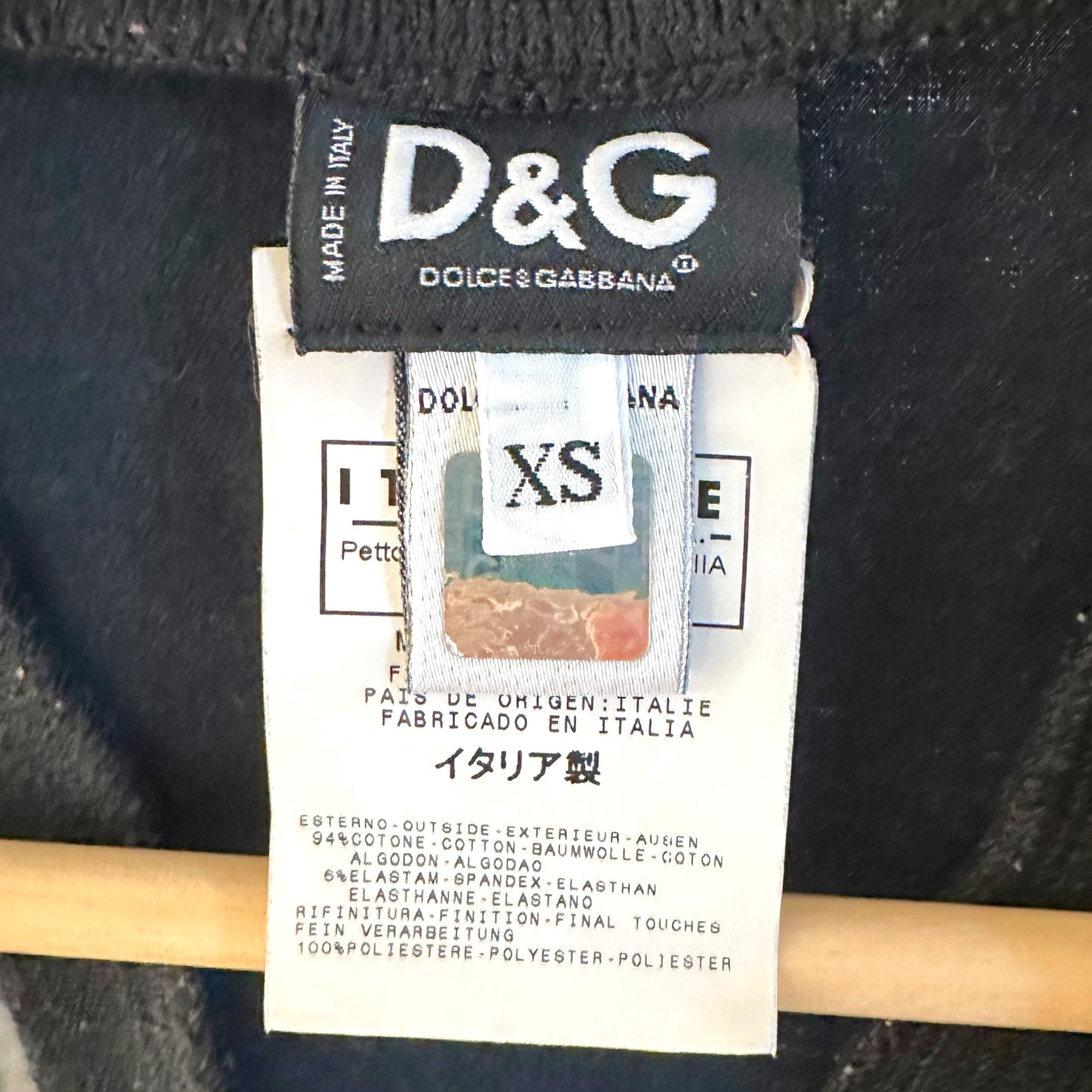 D&G Dolce & Gabbana Black & Pink Logo Tank Top