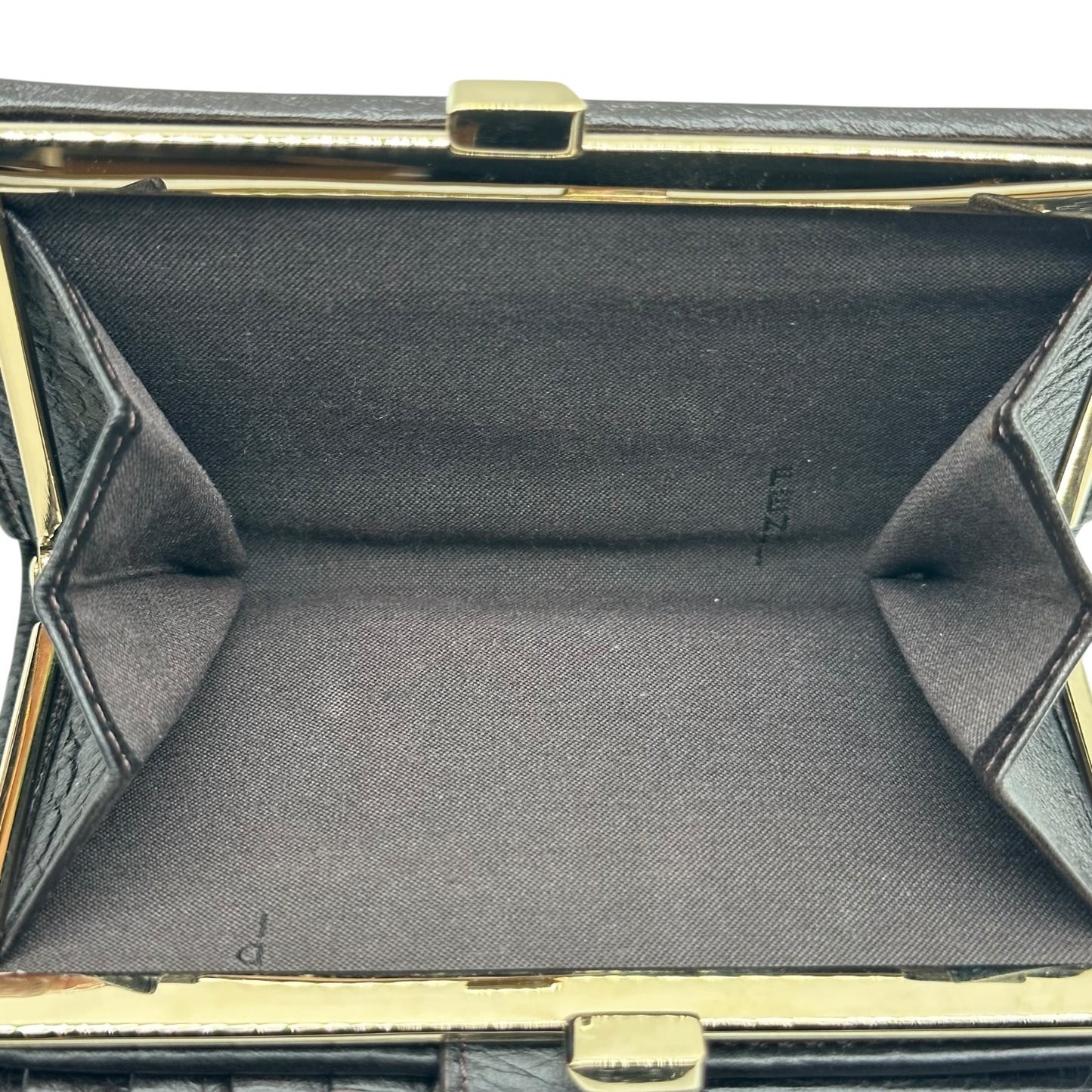 Fendi Brown Zucca Monogram Kisslock Wallet