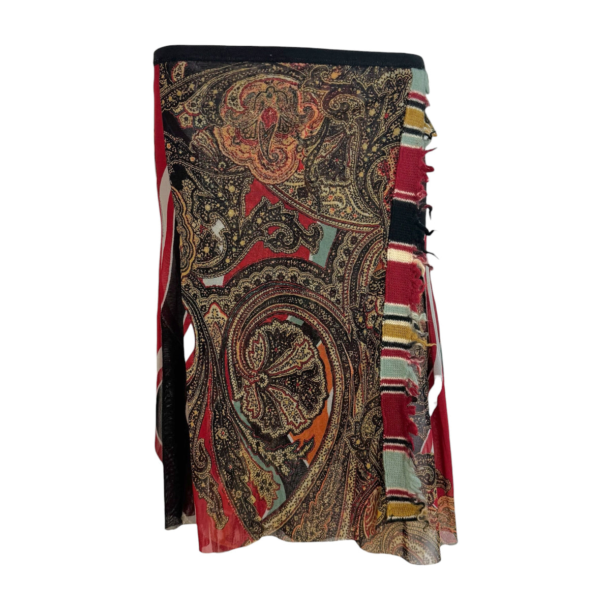 Jean Paul Gaultier Multicolor Printed Midi Skirt