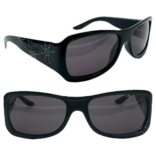 Christian Dior Spidior2 Black Crystal Sunglasses