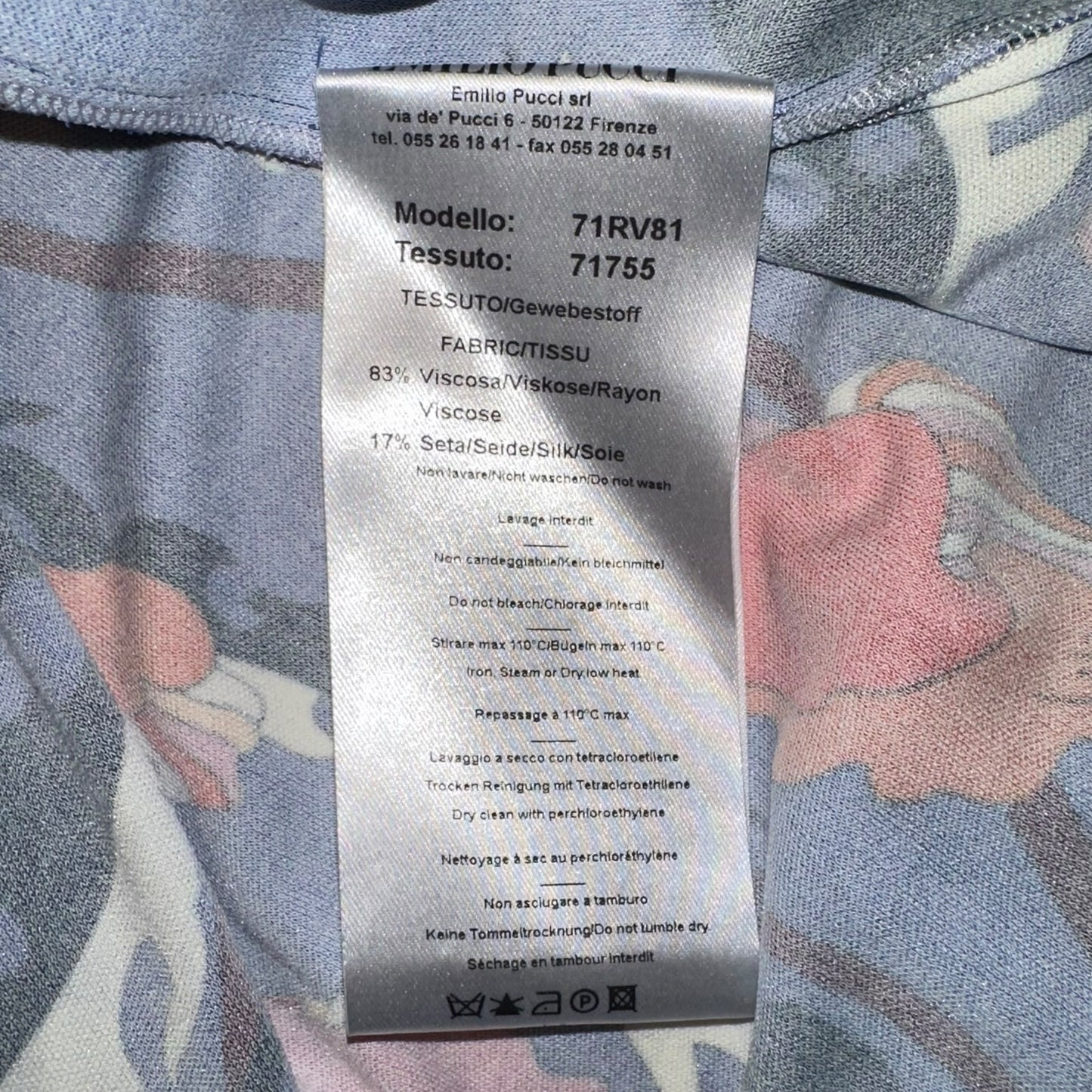 Emilio Pucci Archive Blue & Orange Floral Print Midi Wrap Skirt NEW - Outfit Repeater