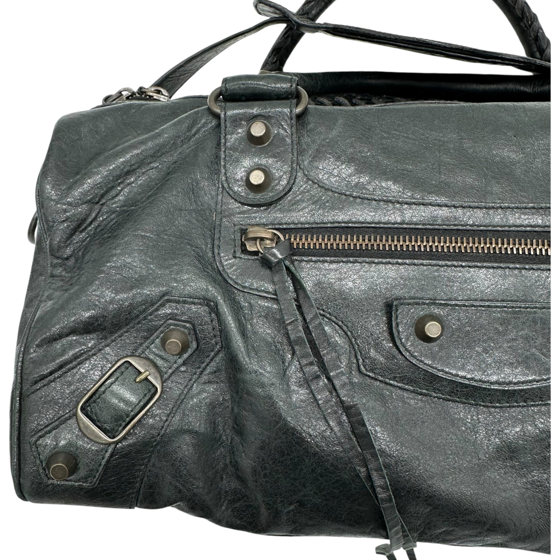 Balenciaga Black Leather City Bag - Outfit Repeater