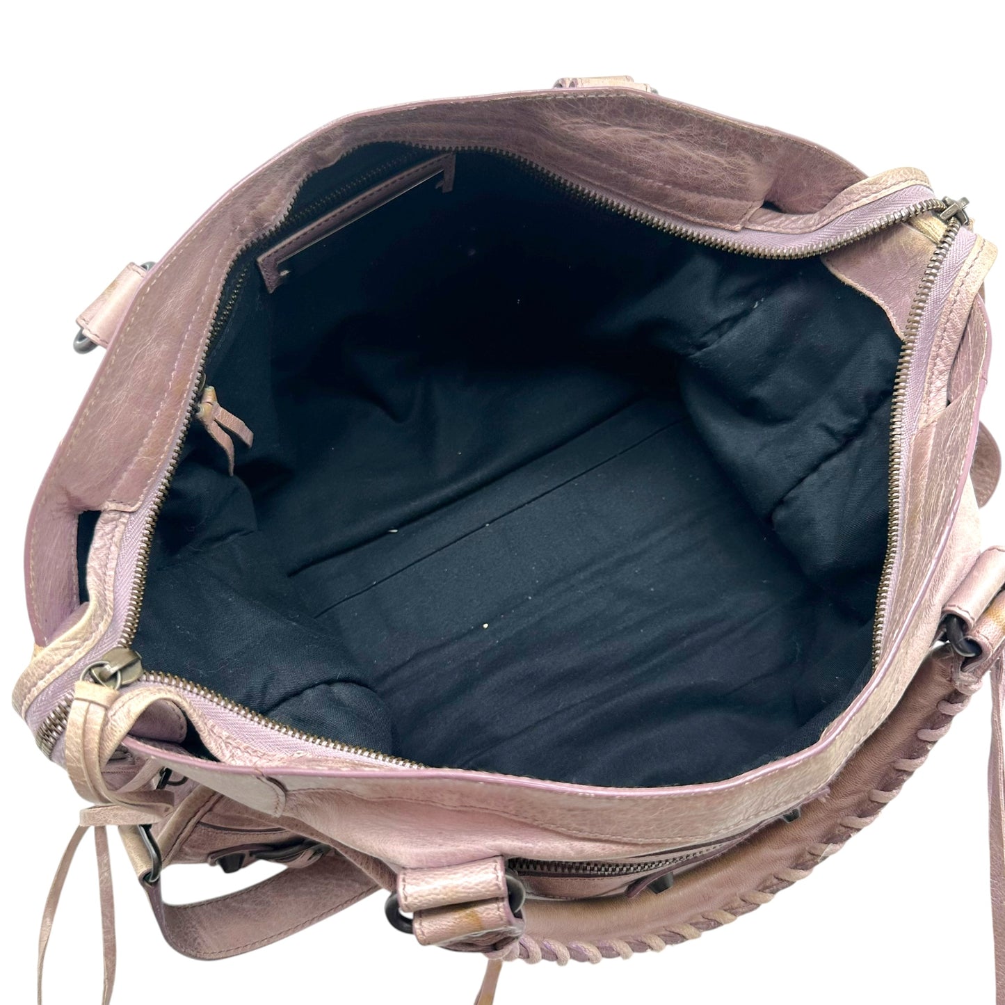 Balenciaga Lavender Leather 2-Way City Bag