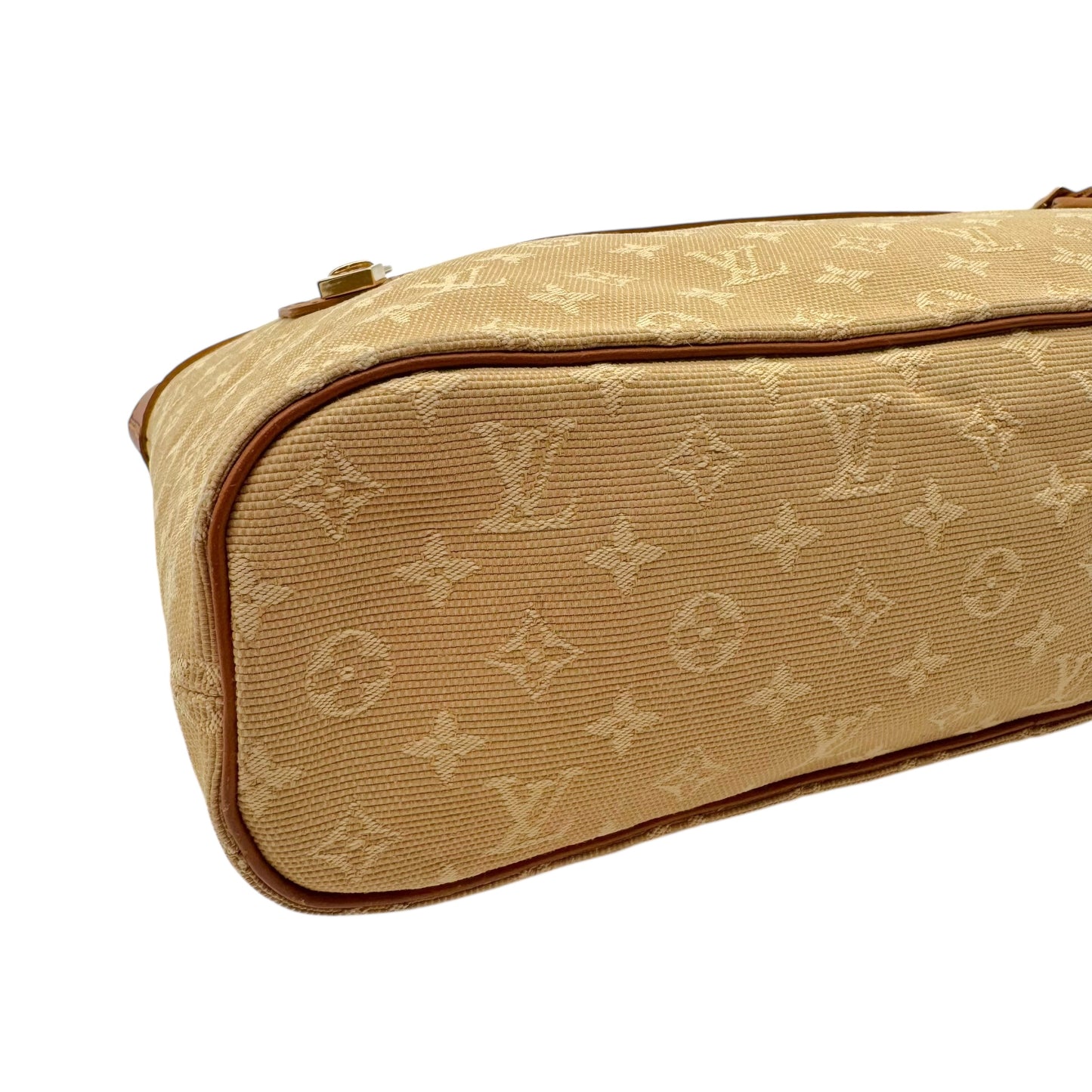 Louis Vuitton Beige Lin Monogram Lucille PM Mini Tote Bag