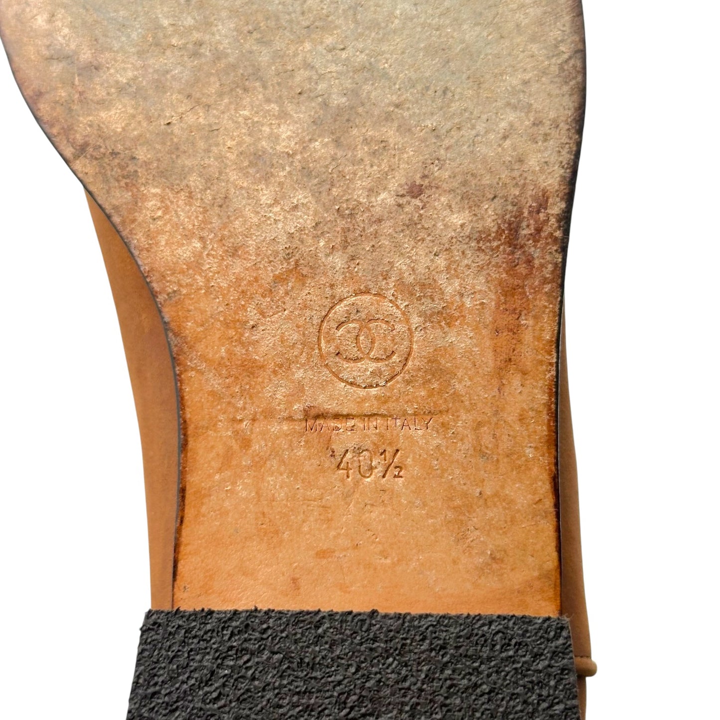 Chanel Brown Leather Logo Back Western Boots