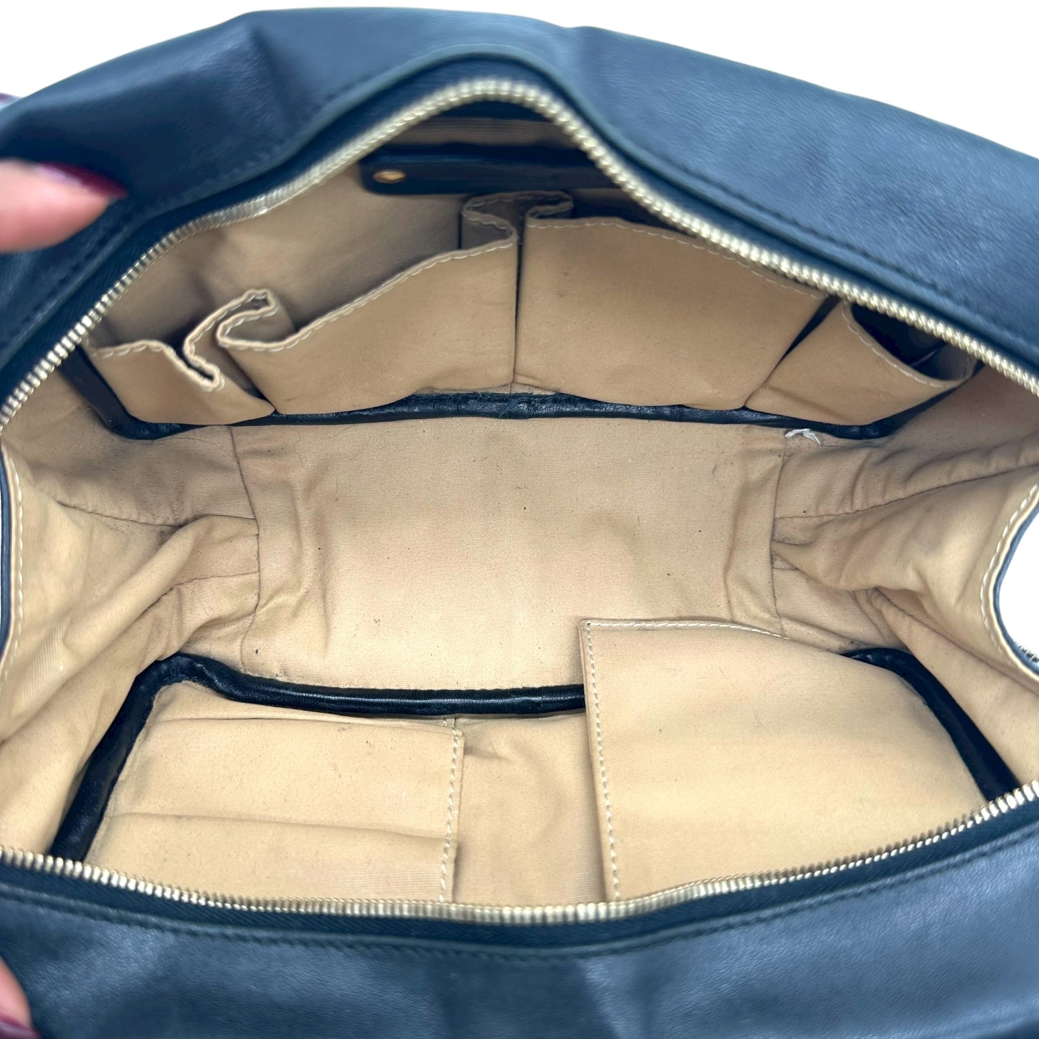 Bottega Veneta Black Intrecciato Woven Leather Pochette Bag - Outfit Repeater