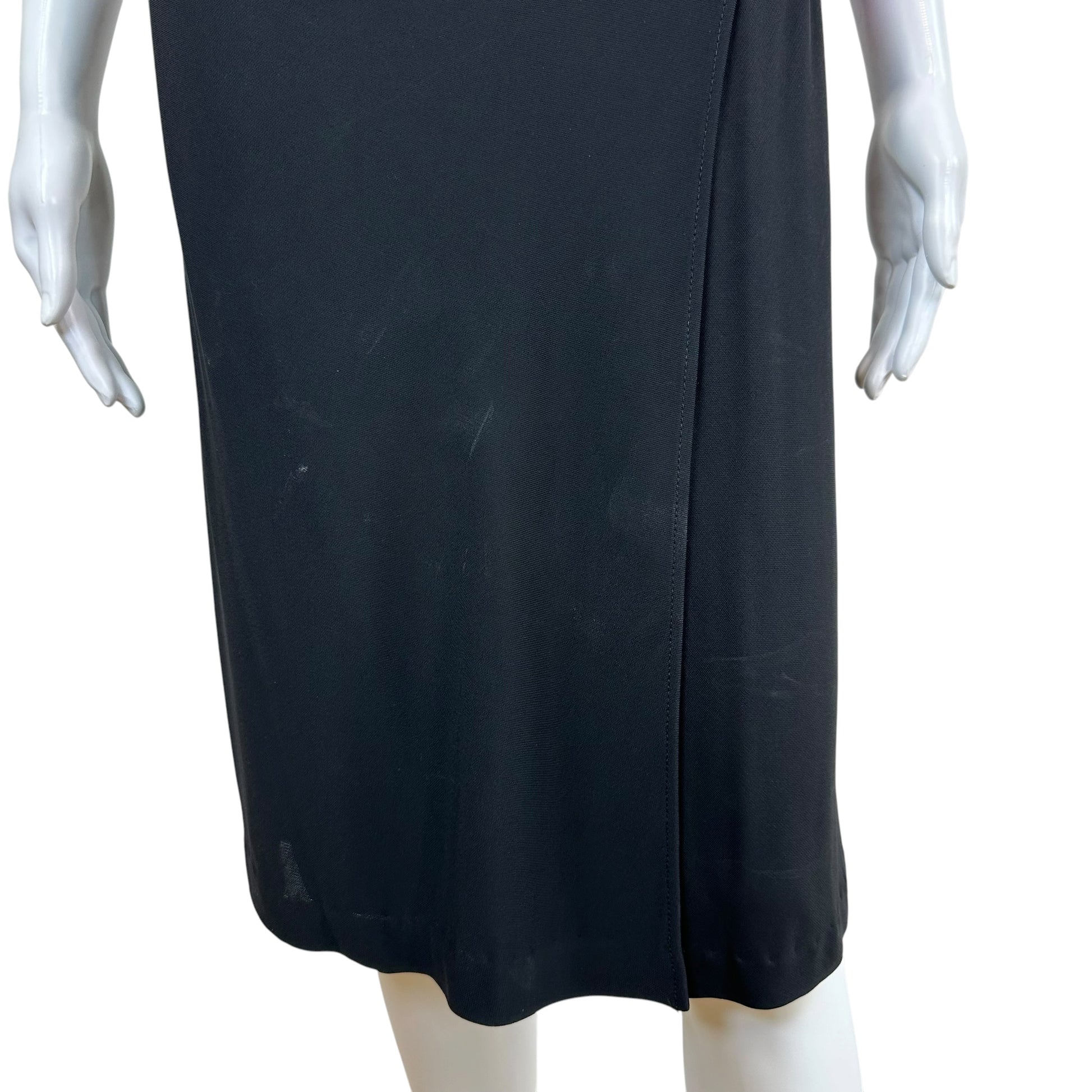 Diane Von Furstenburg Black Wrap Mini Dress Pink Sequin