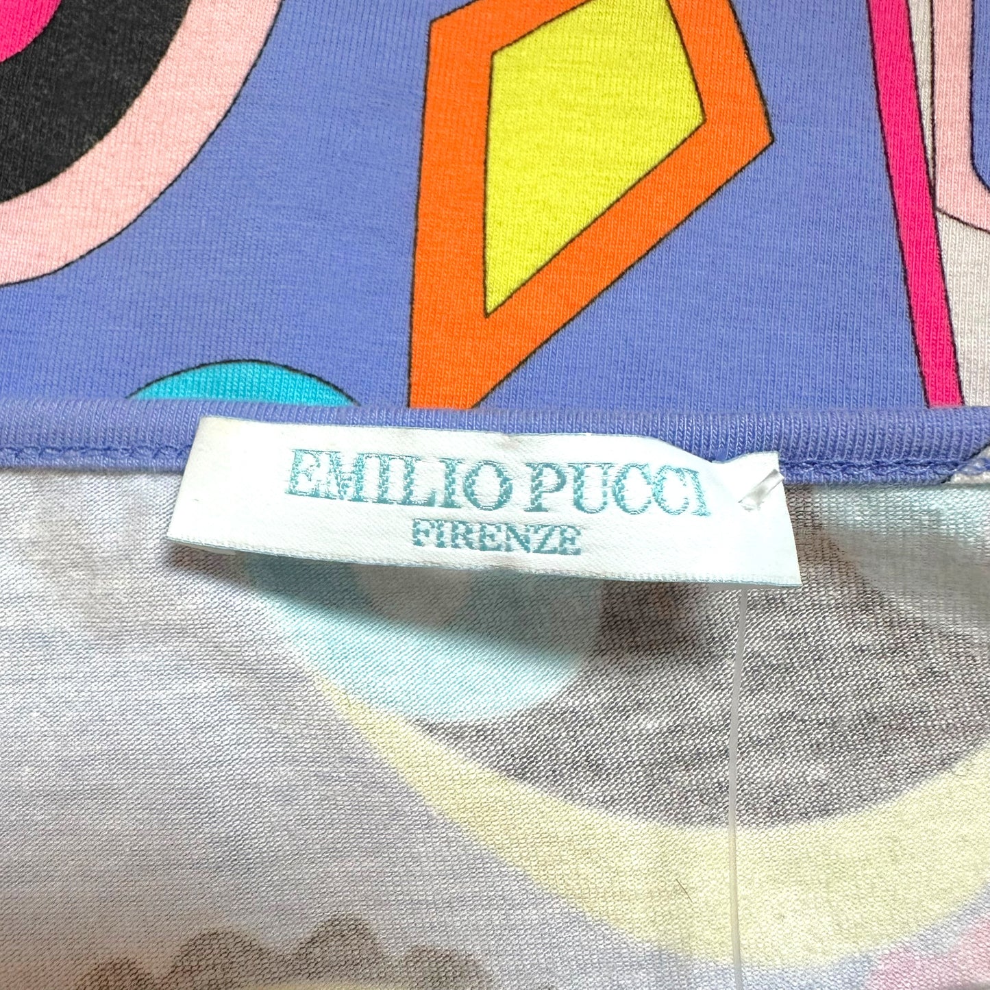 Emilio Pucci Purple Multicolor Printed T-Shirt