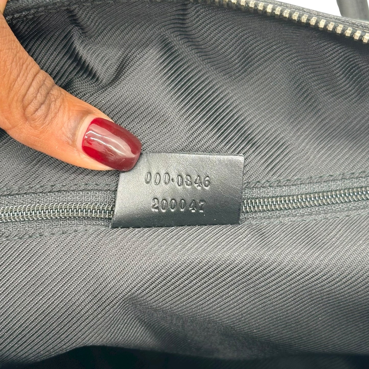 Gucci Black Monogram Boston Shoulder Bag