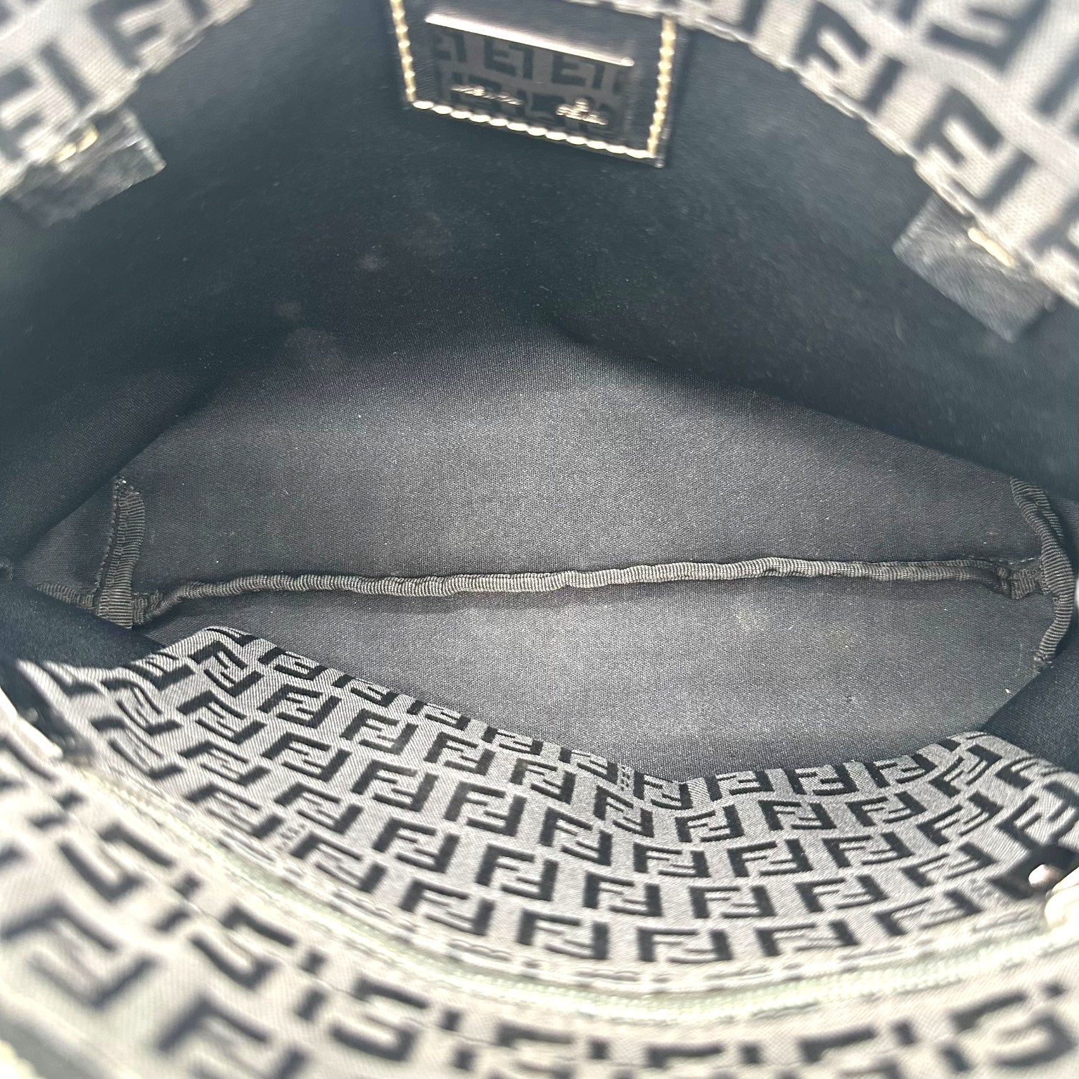 Fendi Black Zucchino Monogram Mini Tote Bag - Outfit Repeater