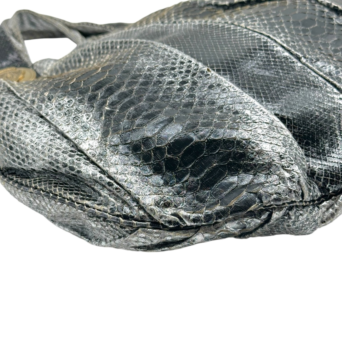 Gucci Python Large Hysteria 2-Way Bag Black Silver