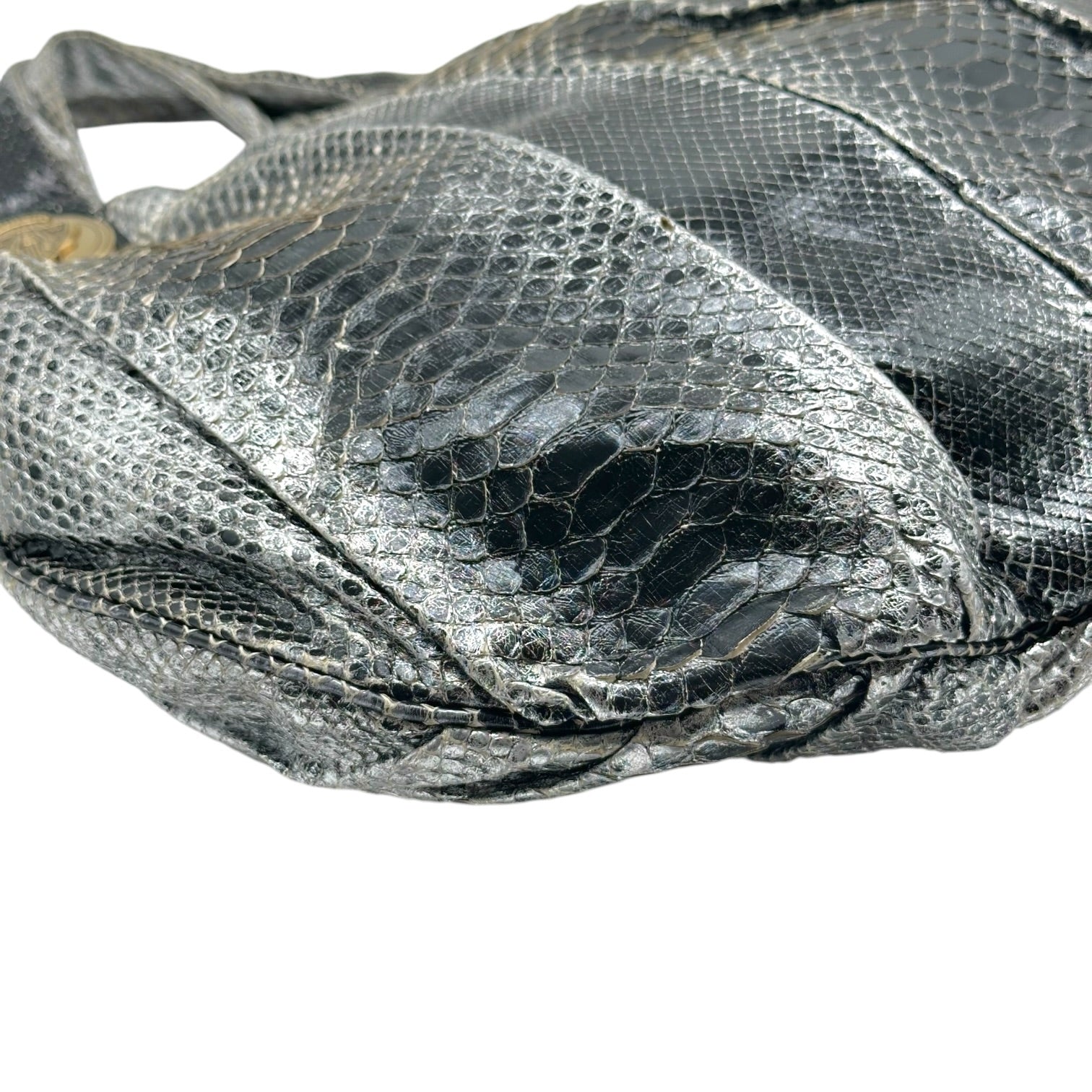 Gucci Python Large Hysteria 2-Way Bag Black Silver