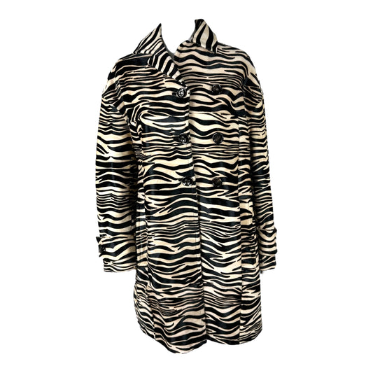 Marni Ponyhair Zebra Print Trench Coat
