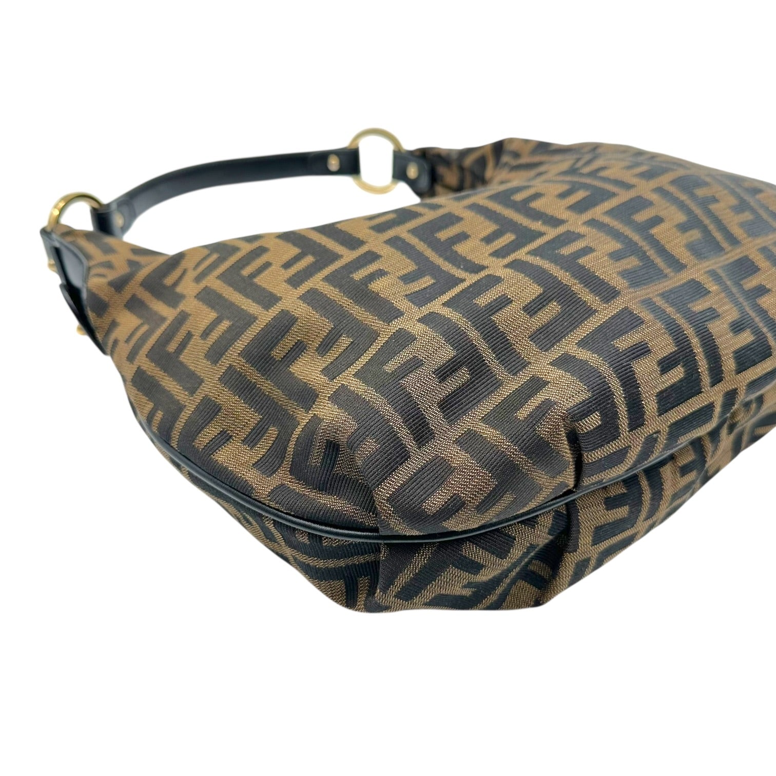 Fendi Brown Zucca Monogram Hobo Shoulder Bag