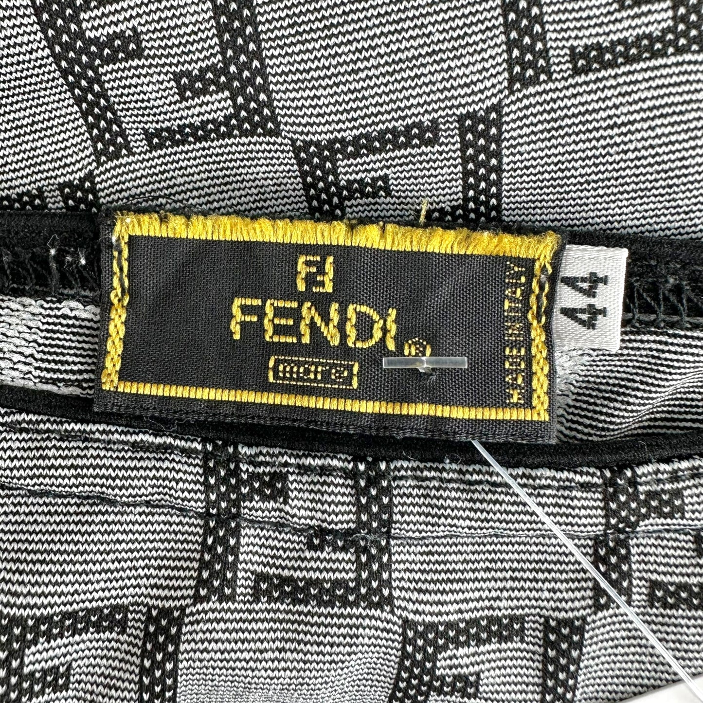 Fendi Gray Zucchino Monogram Print Tank Top