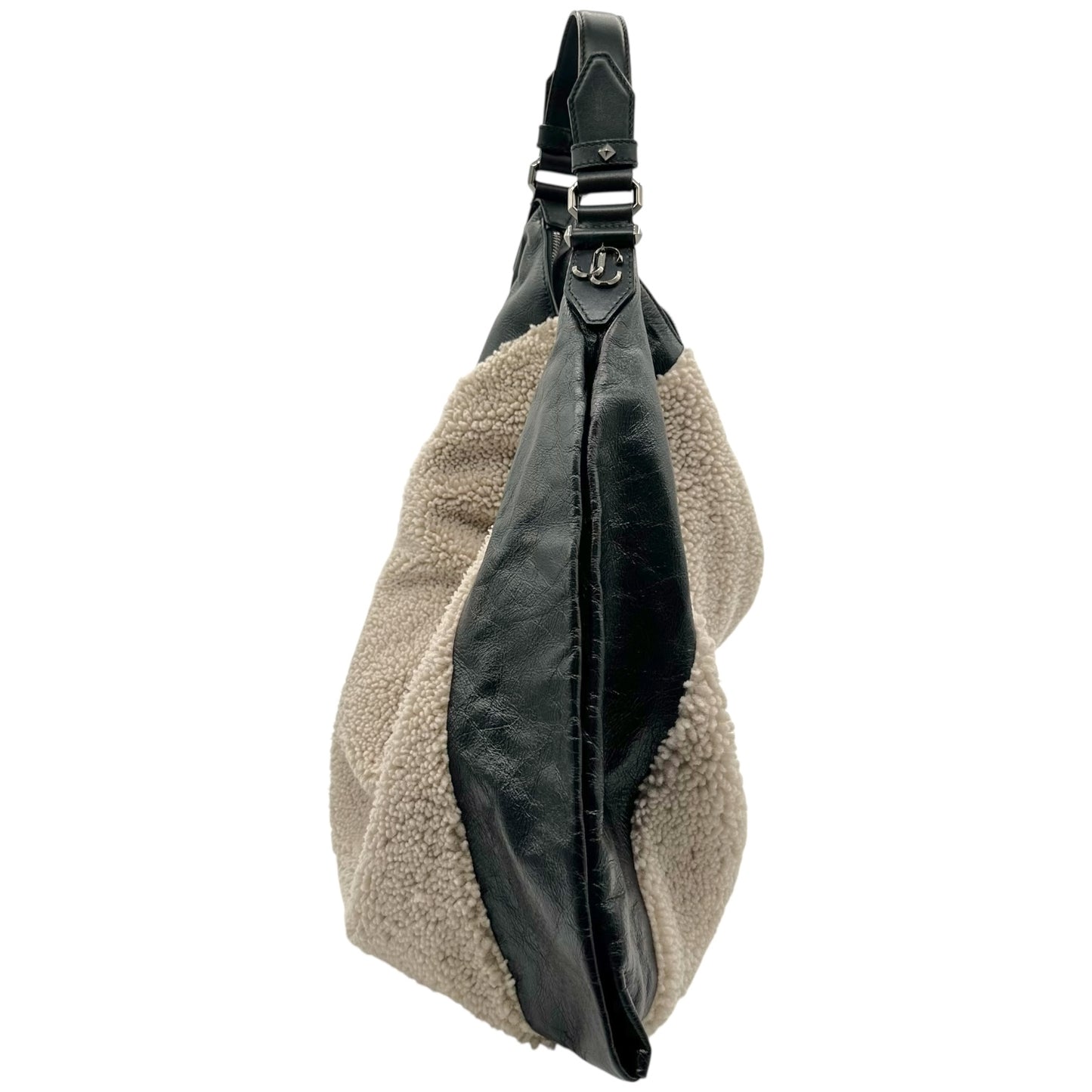 Jimmy Choo Sheraling & Leather Oversized Slouchy Hobo Bag