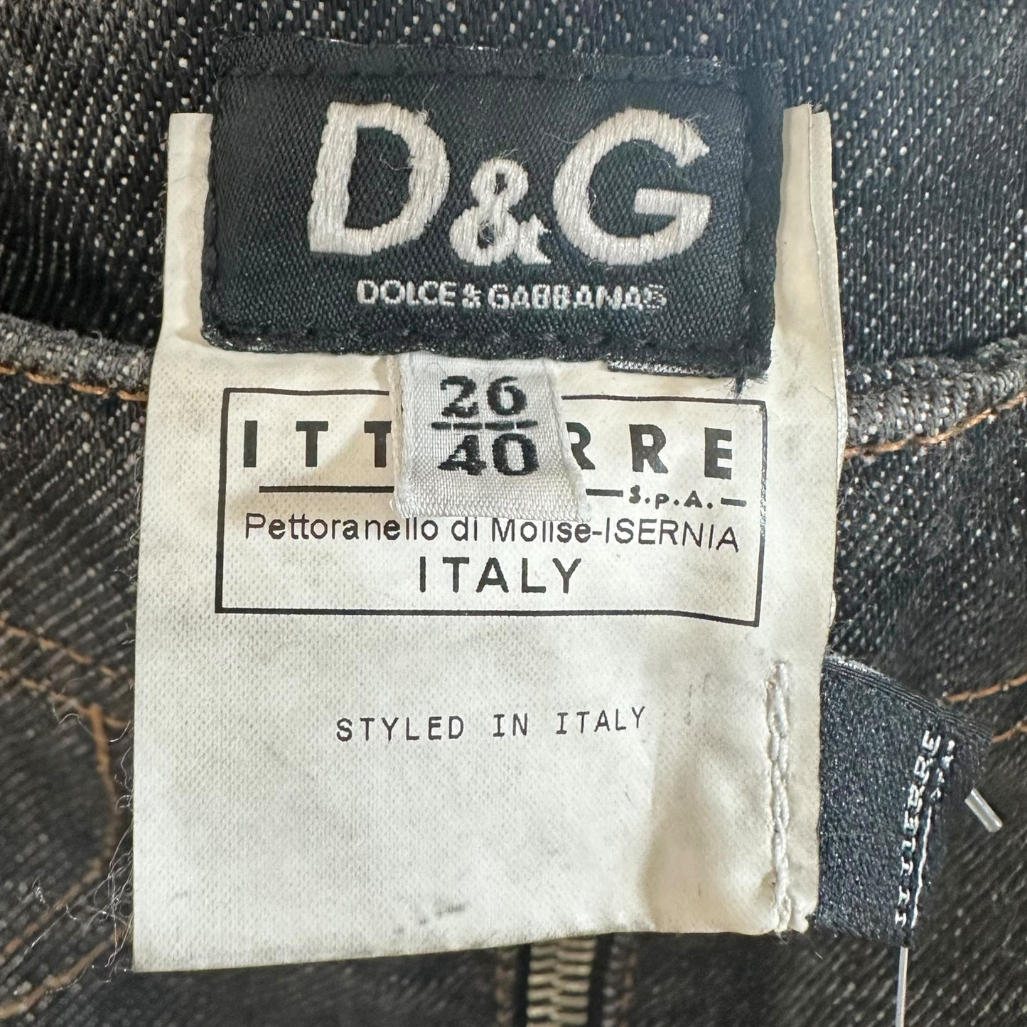 D&G Dolce & Gabbana Dark Wash Denim Zipper Mini Skirt - Outfit Repeater