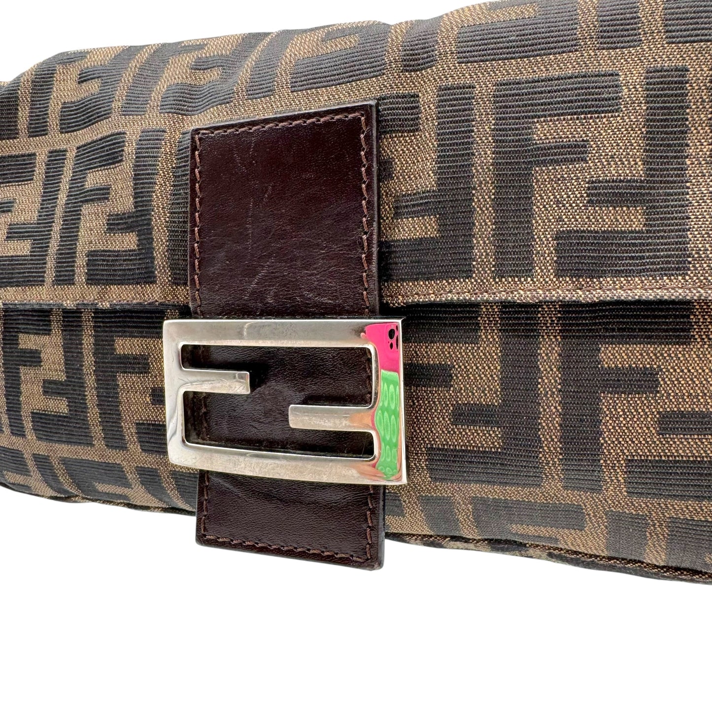 Fendi Brown Zucca Monogram Classic Baguette Bag - Outfit Repeater